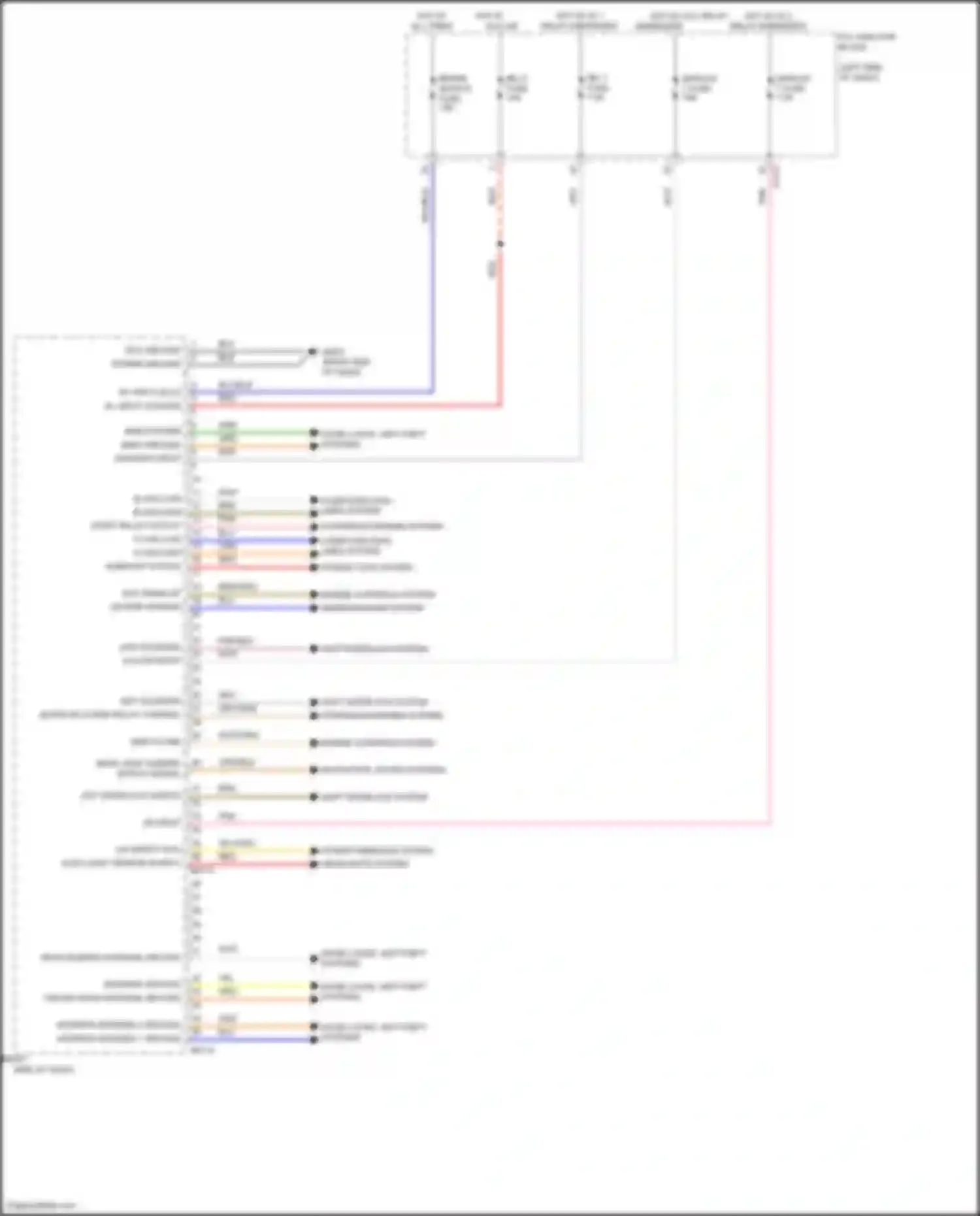 Wiring diagram module 1 fuse for Hyundai Santa Cruz I (2021-2024) (2 of 13)