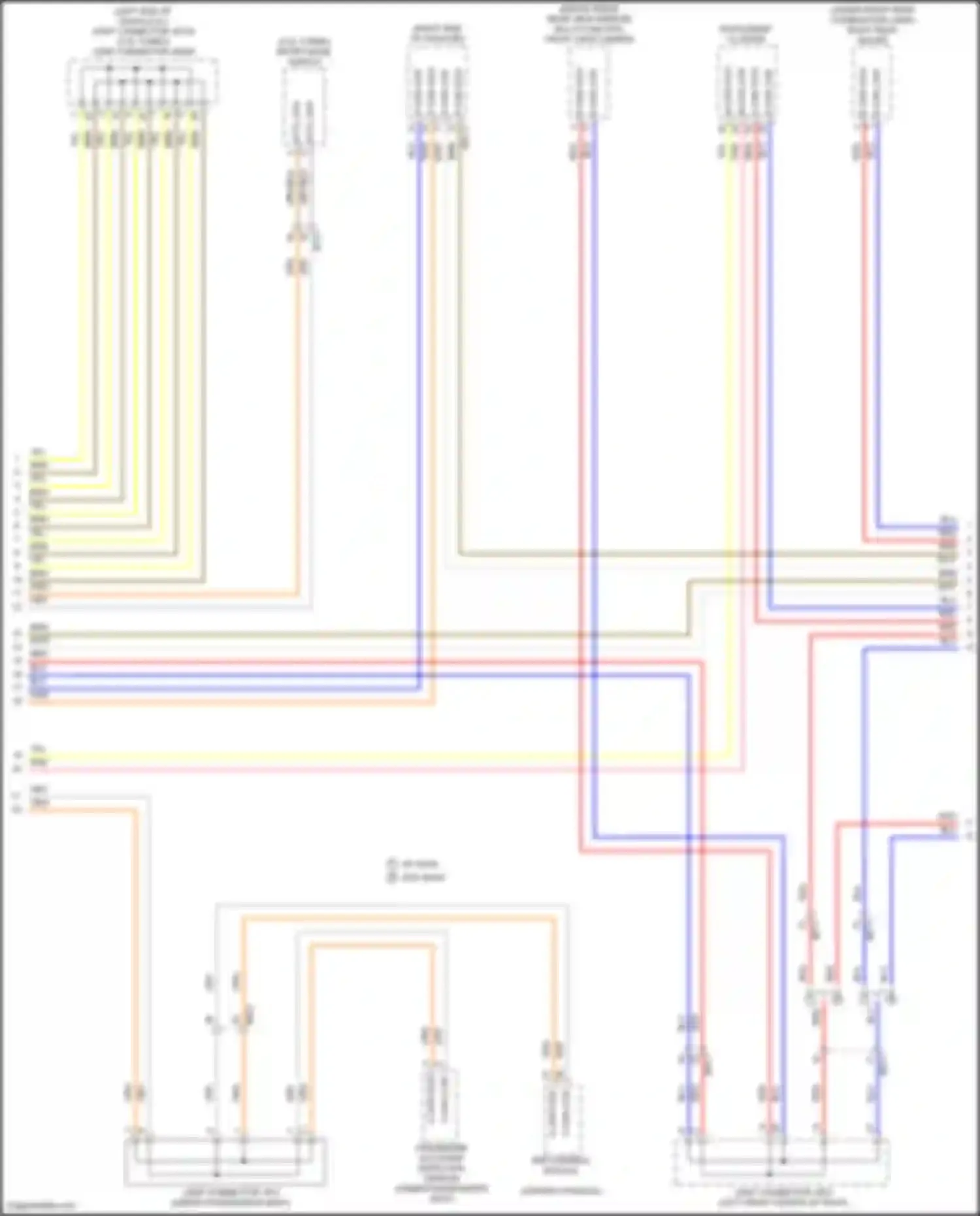 Wiring diagram multi-function front view camera for Hyundai Santa Cruz I (2021-2024) (1 of 4)