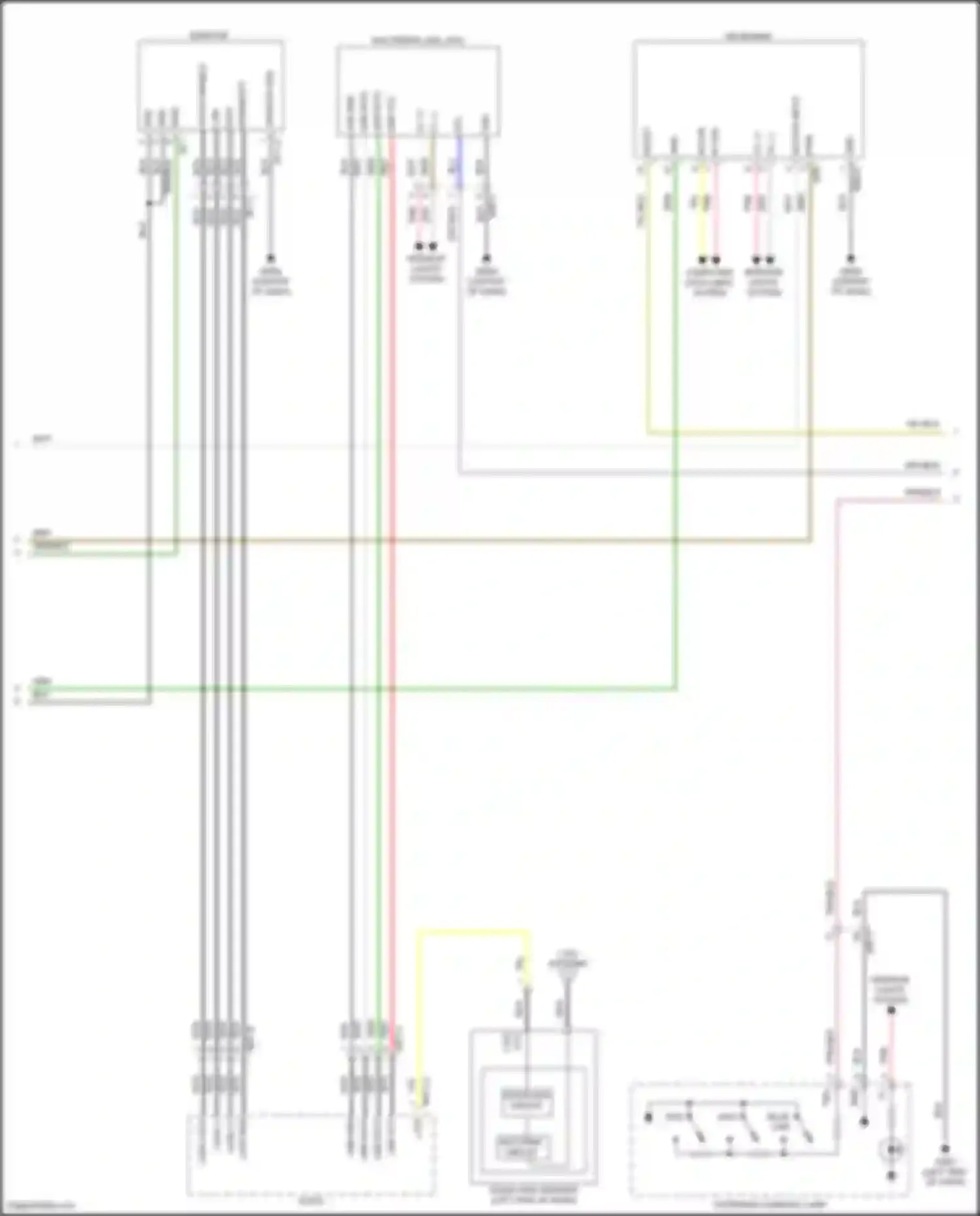 Wiring diagram overhead console lamp for Hyundai Santa Cruz I (2021-2024) (10 of 12)