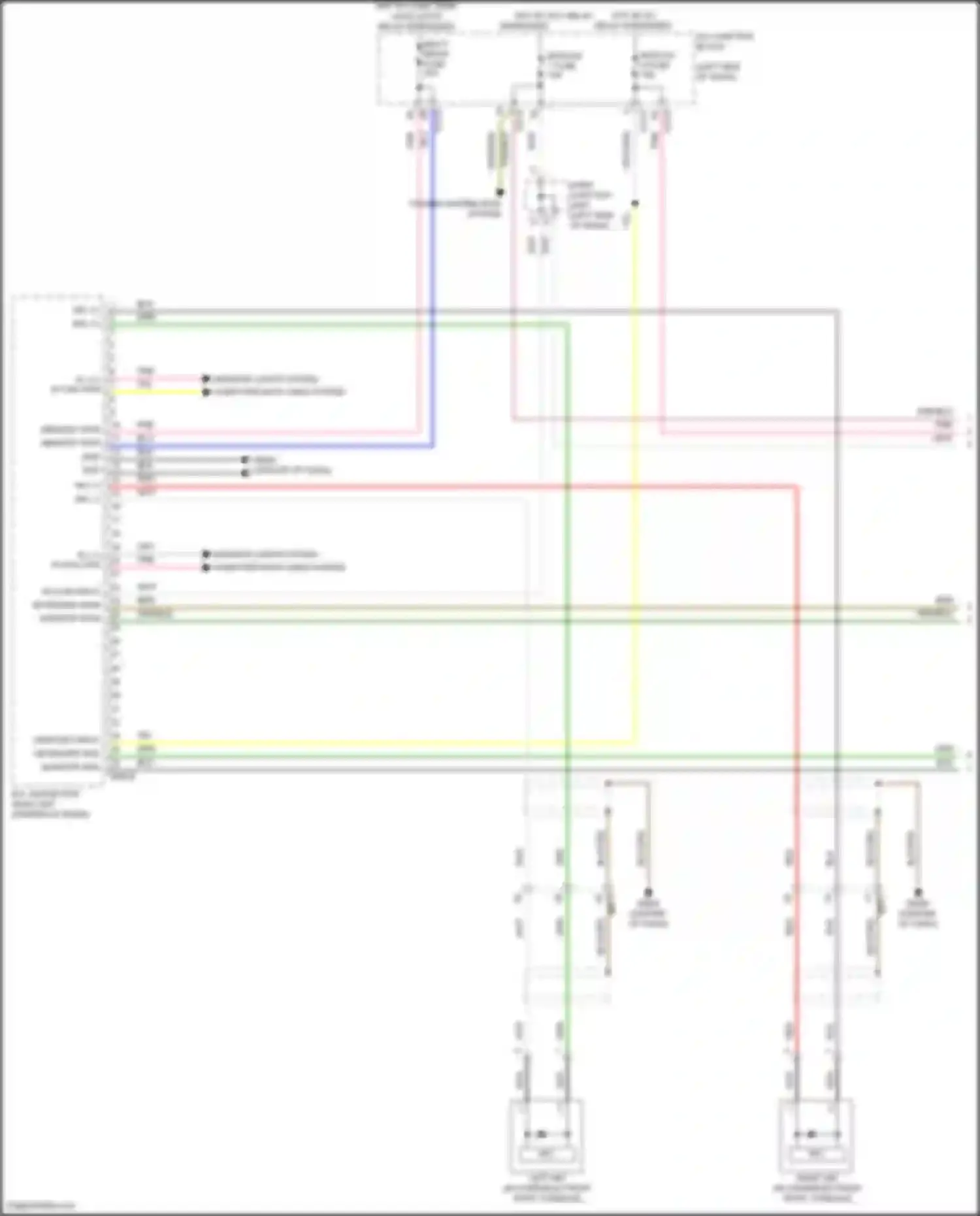 Wiring diagram power distribution system for Hyundai Santa Cruz I (2021-2024) (5 of 7)