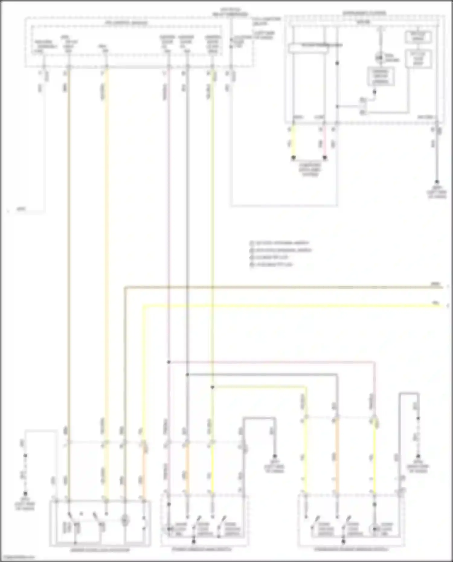 Wiring diagram power window main switch for Hyundai Santa Cruz I (2021-2024) (2 of 10)