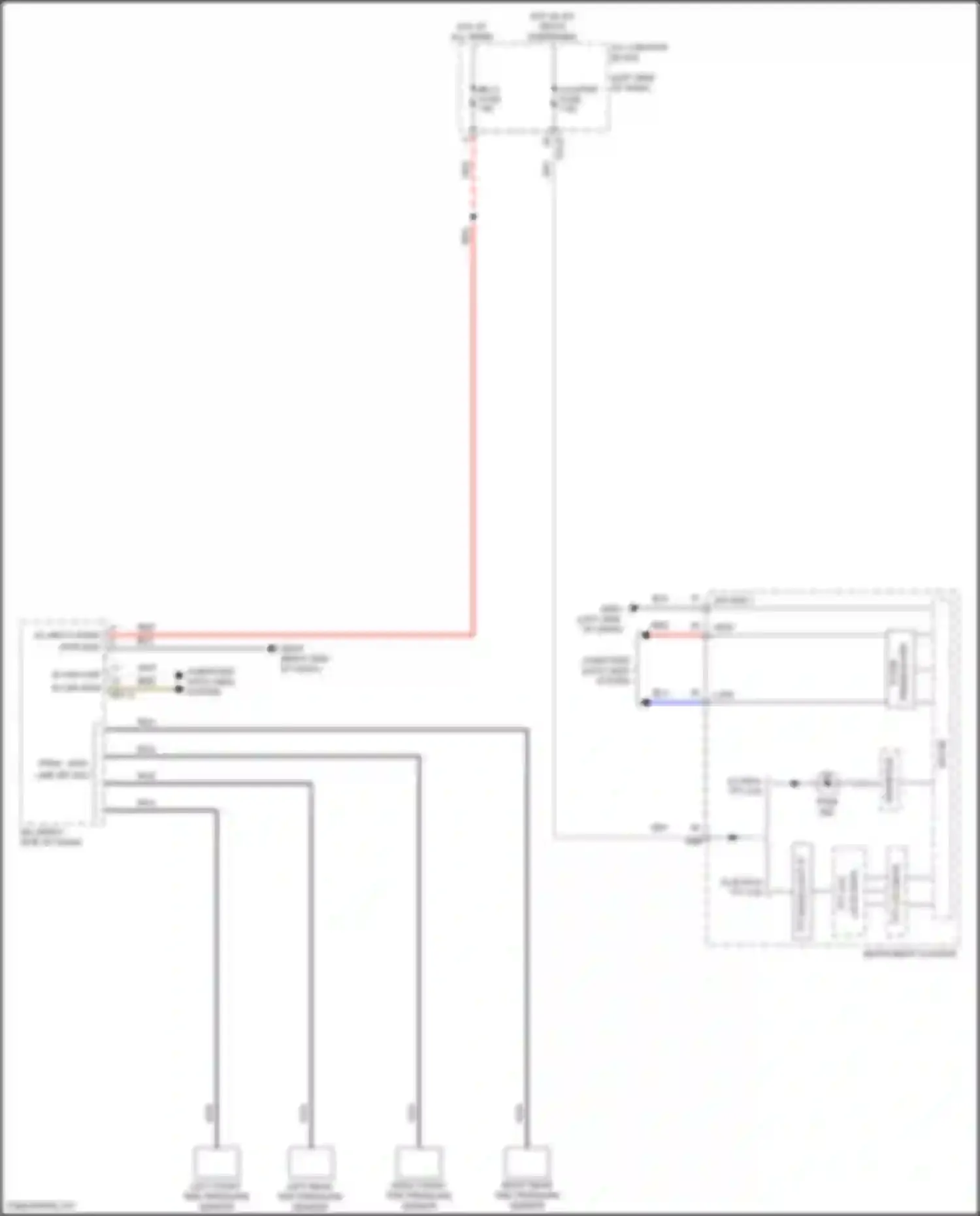 Wiring diagram right front tire pressure sensor for Hyundai Santa Cruz I (2021-2024) (1 of 1)