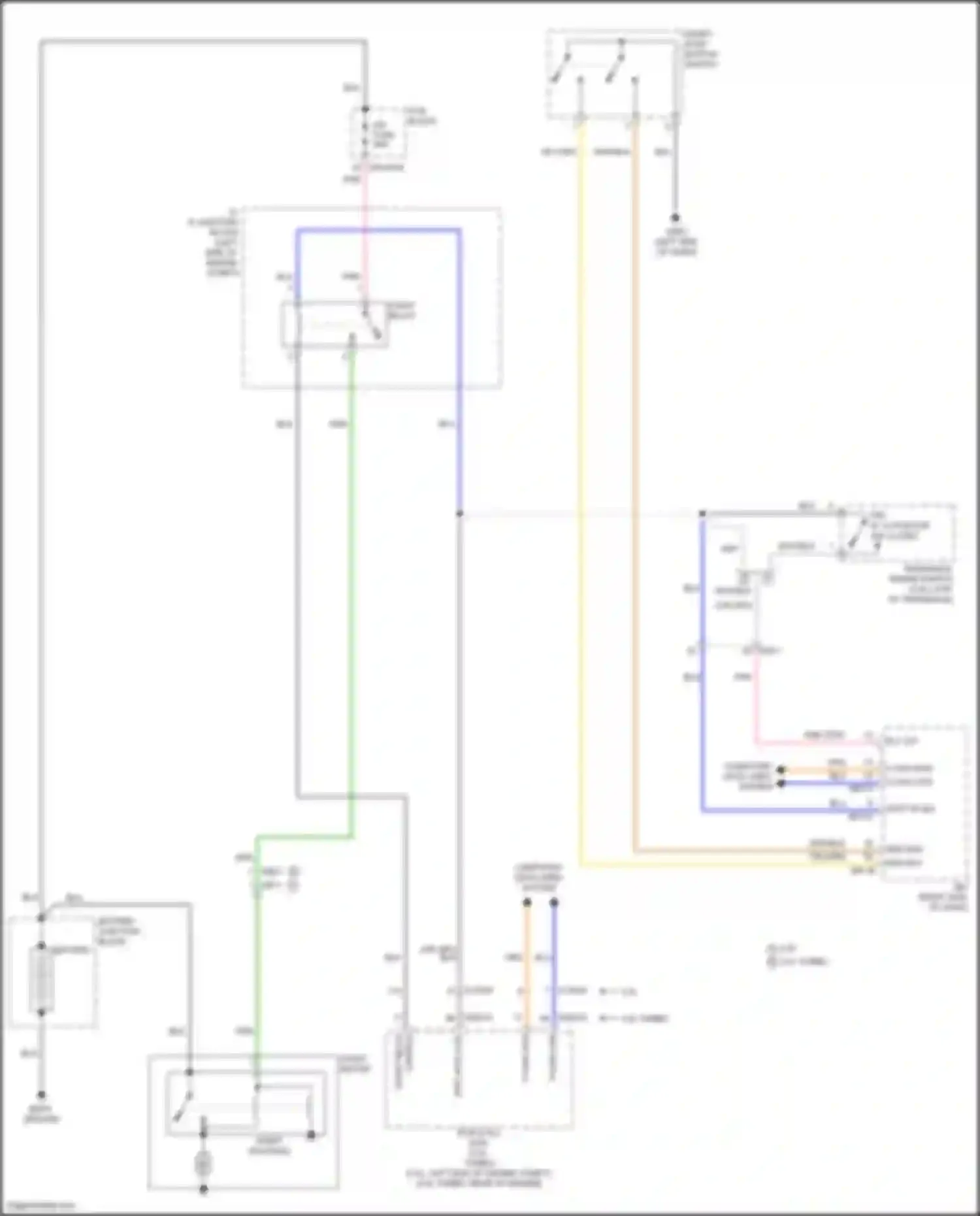 Wiring diagram start stop button switch for Hyundai Santa Cruz I (2021-2024) (2 of 2)