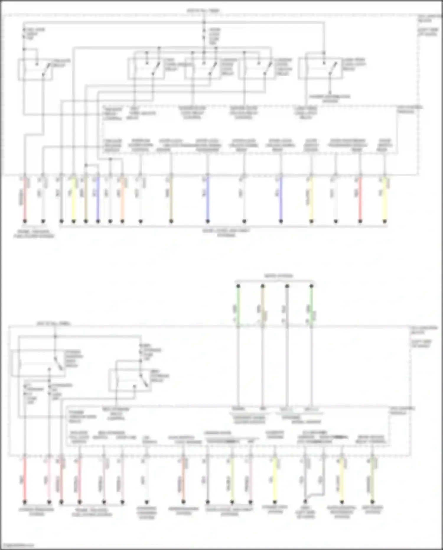 Wiring diagram tail gate open for Hyundai Santa Cruz I (2021-2024) (1 of 1)