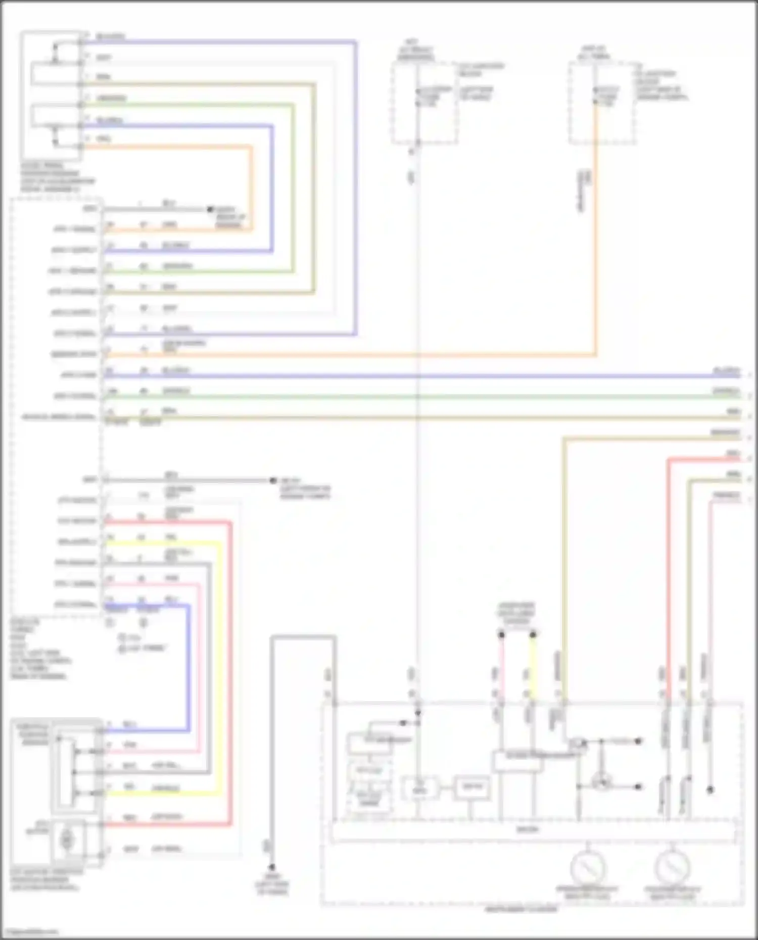 Wiring diagram tft backlight for Hyundai Santa Cruz I (2021-2024) (1 of 3)