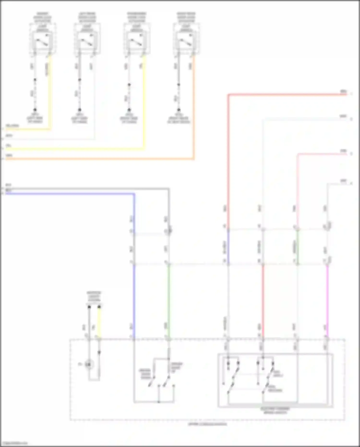 Wiring diagram upper console switch for Hyundai Santa Cruz I (2021-2024) (7 of 11)