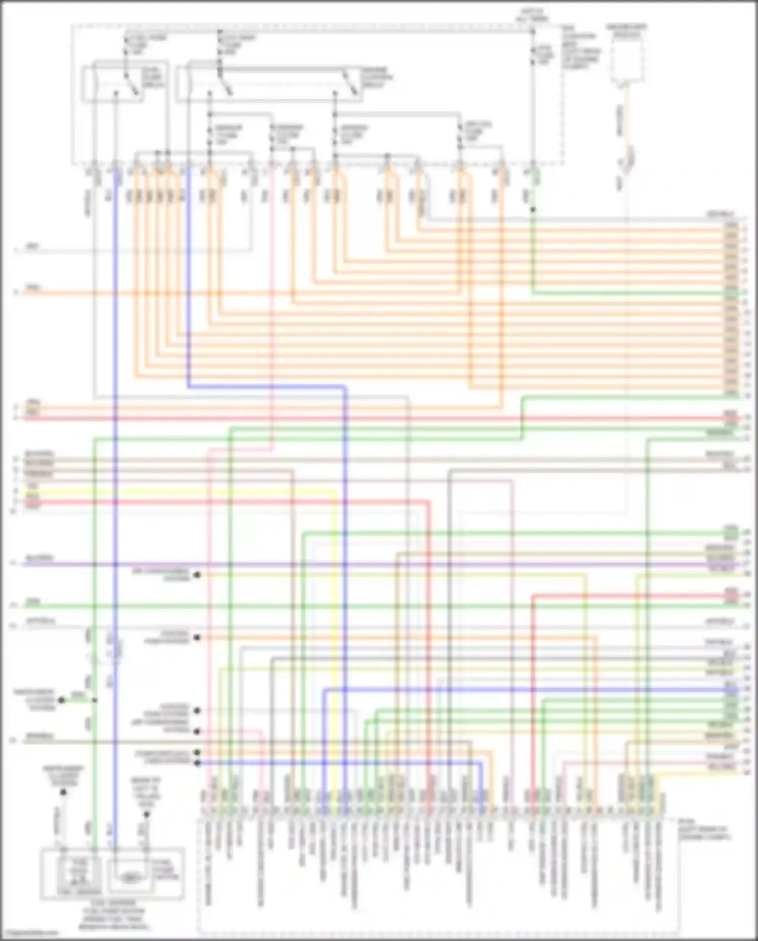 Santa Fe Hyundai II facelift (2010-2012): Wiring diagram engine performance 2.4l (3 of 5)