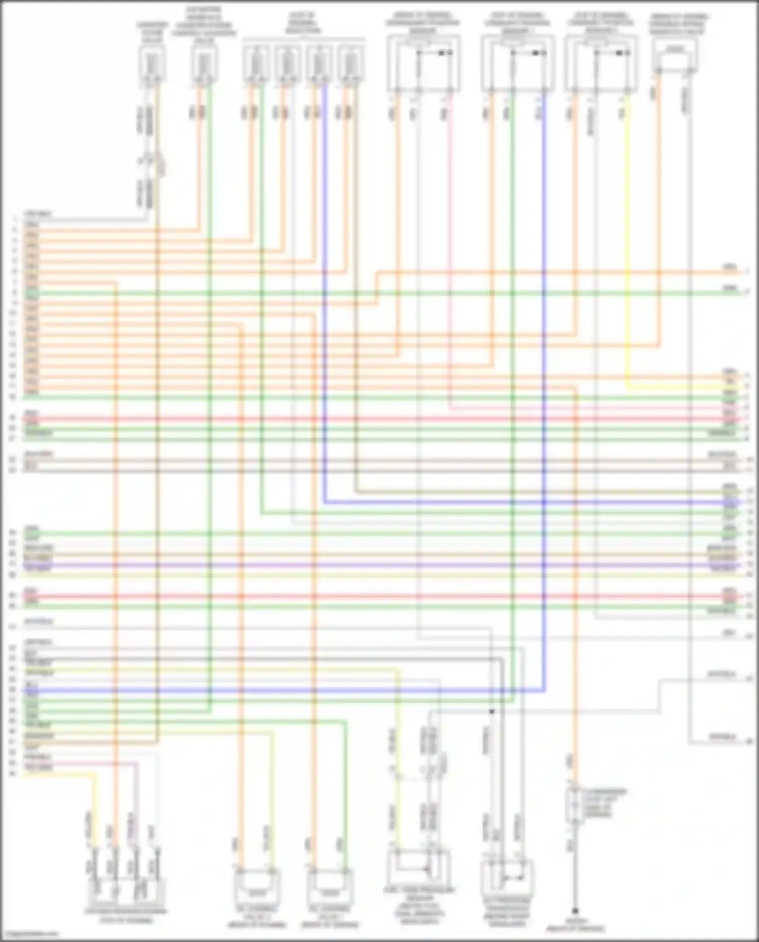 Santa Fe Hyundai II facelift (2010-2012): Wiring diagram engine performance 2.4l (4 of 5)