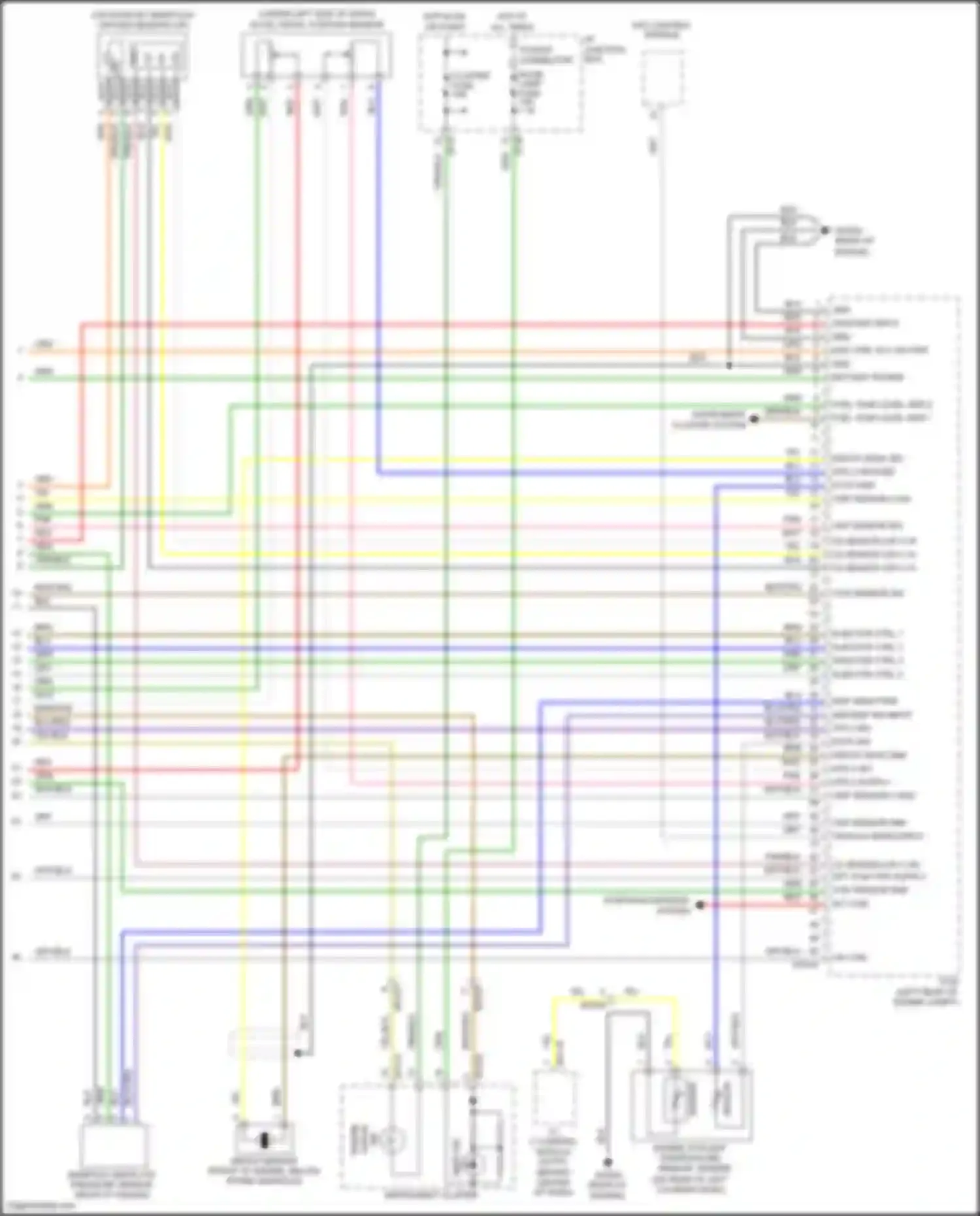 Santa Fe Hyundai II facelift (2010-2012): Wiring diagram engine performance 2.4l (5 of 5)