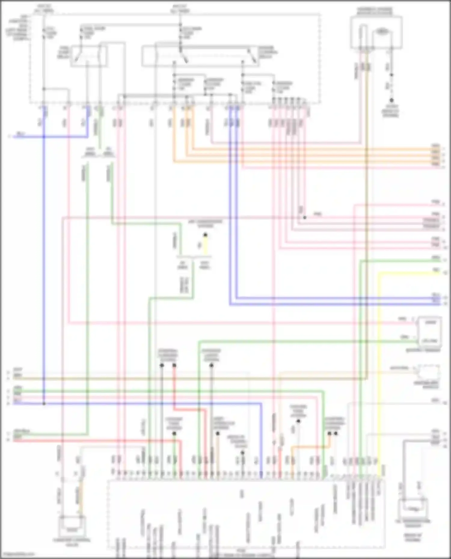 Santa Fe Hyundai II facelift (2010-2012): Wiring diagram engine performance 3.5l (2 of 5)