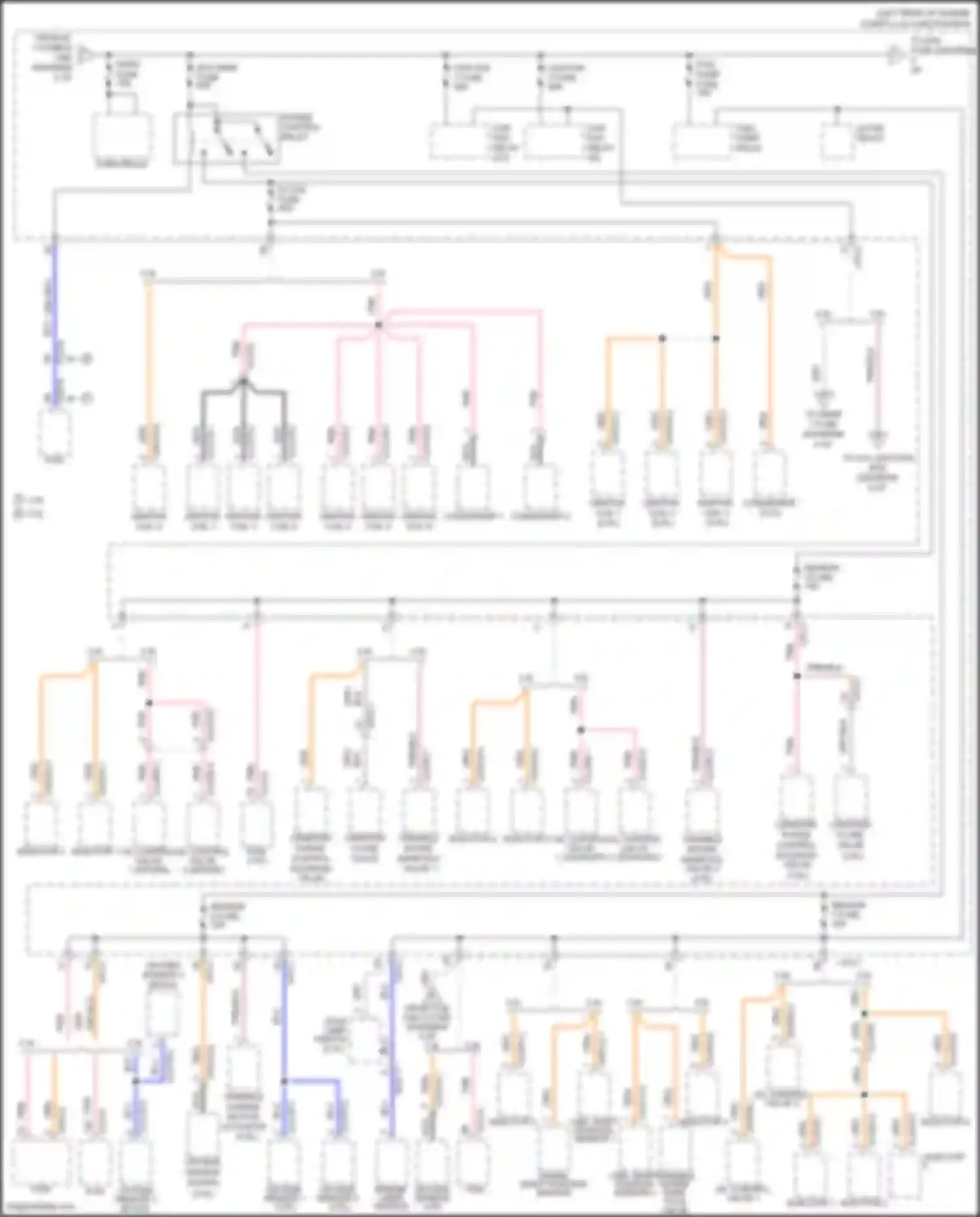 Santa Fe Hyundai II facelift (2010-2012): Power distribution circuit (4 of 6)