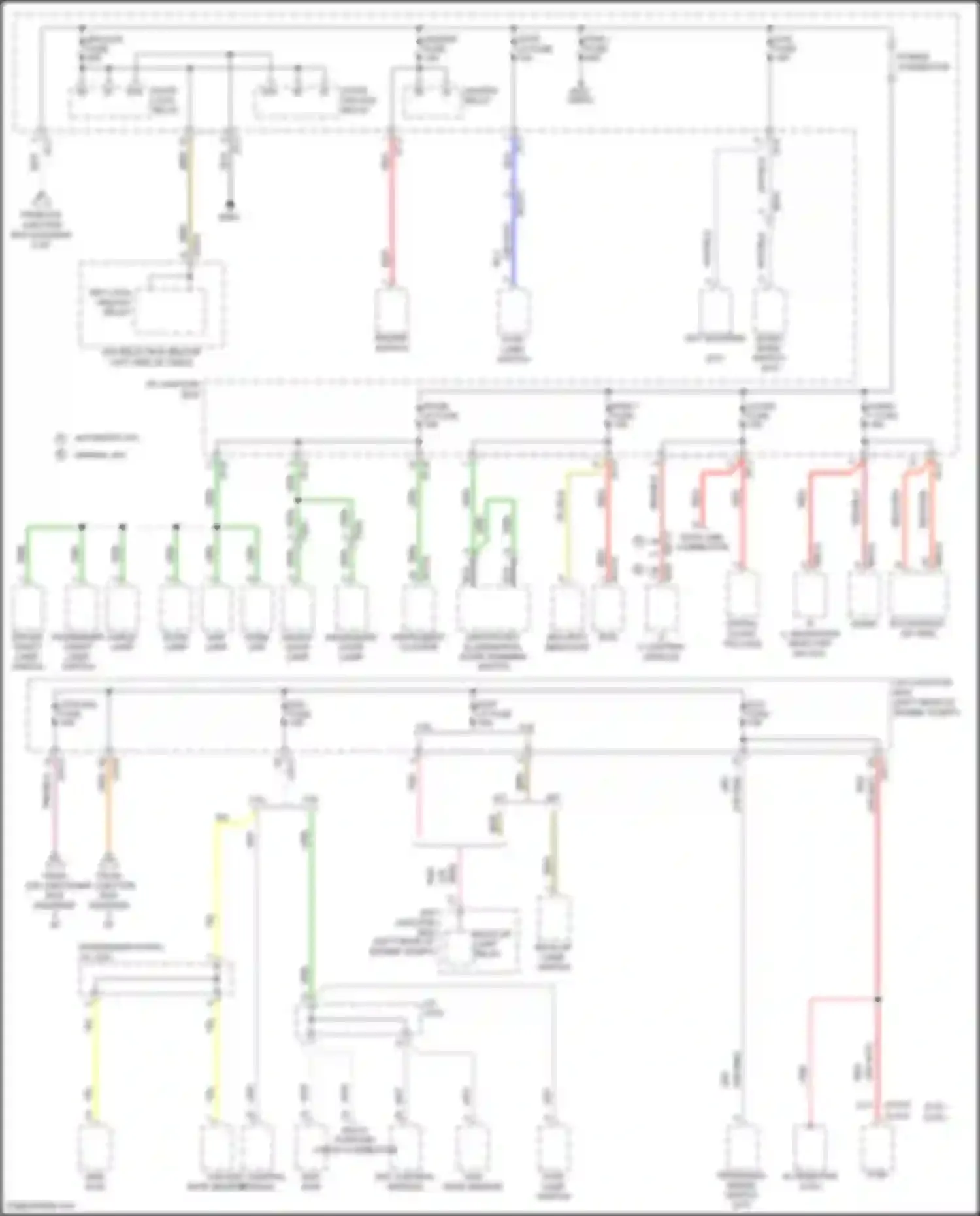 Santa Fe Hyundai II facelift (2010-2012): Power distribution circuit (6 of 6)