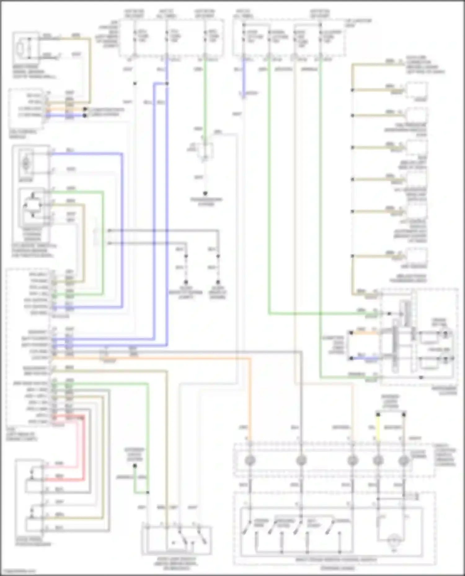 Wiring diagram a/c control module for Hyundai Santa Fe II facelift (2010-2012) (2 of 10)