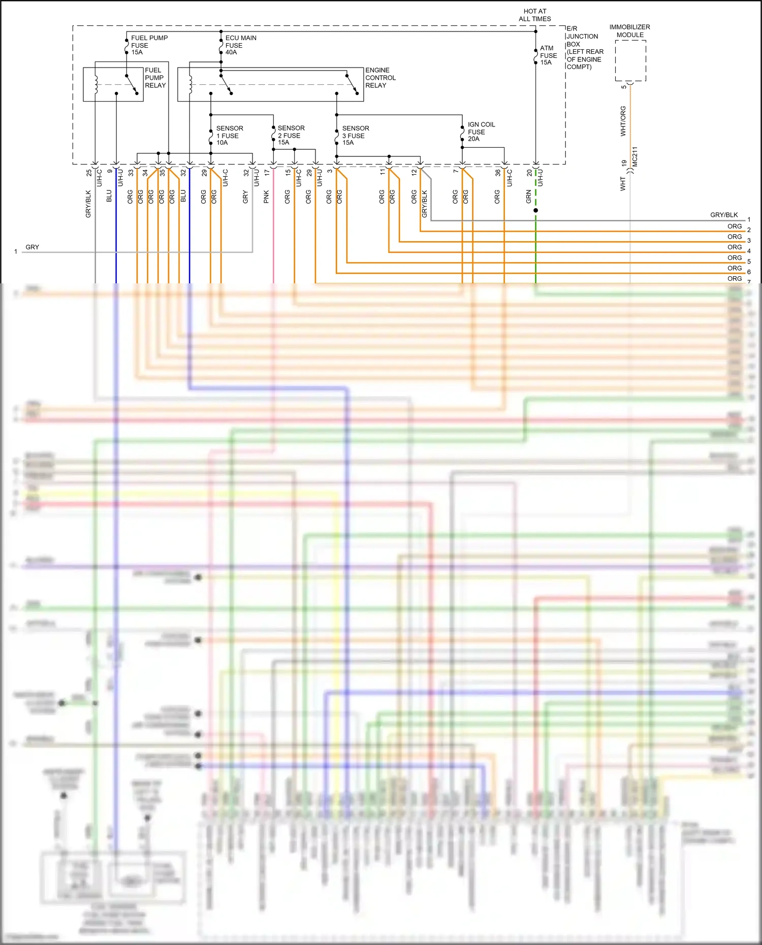 Wiring diagram ccv ctrl for Hyundai Santa Fe II facelift (2010-2012) (1 of 1)