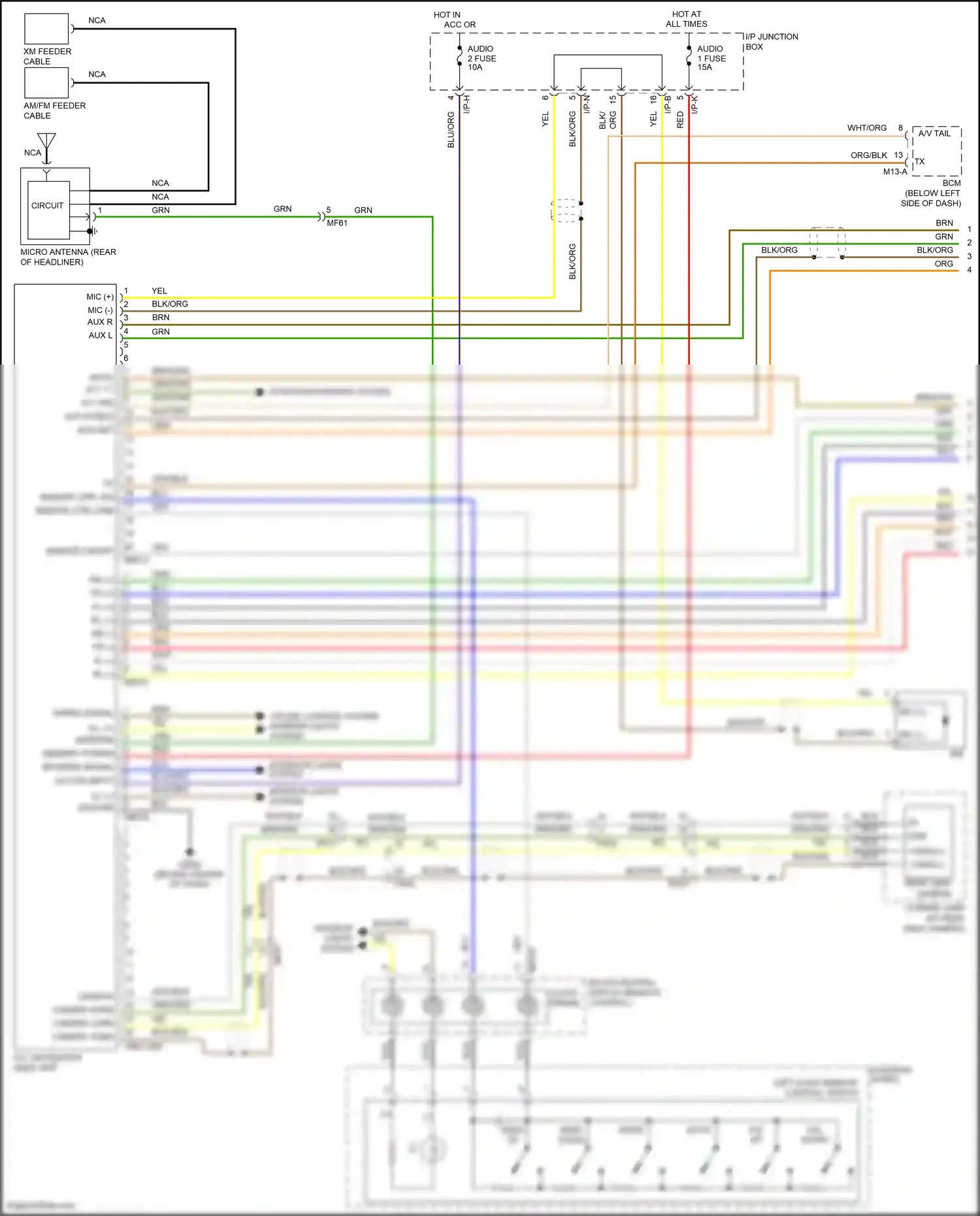 Wiring diagram clock- spring for Hyundai Santa Fe II facelift (2010-2012) (5 of 10)