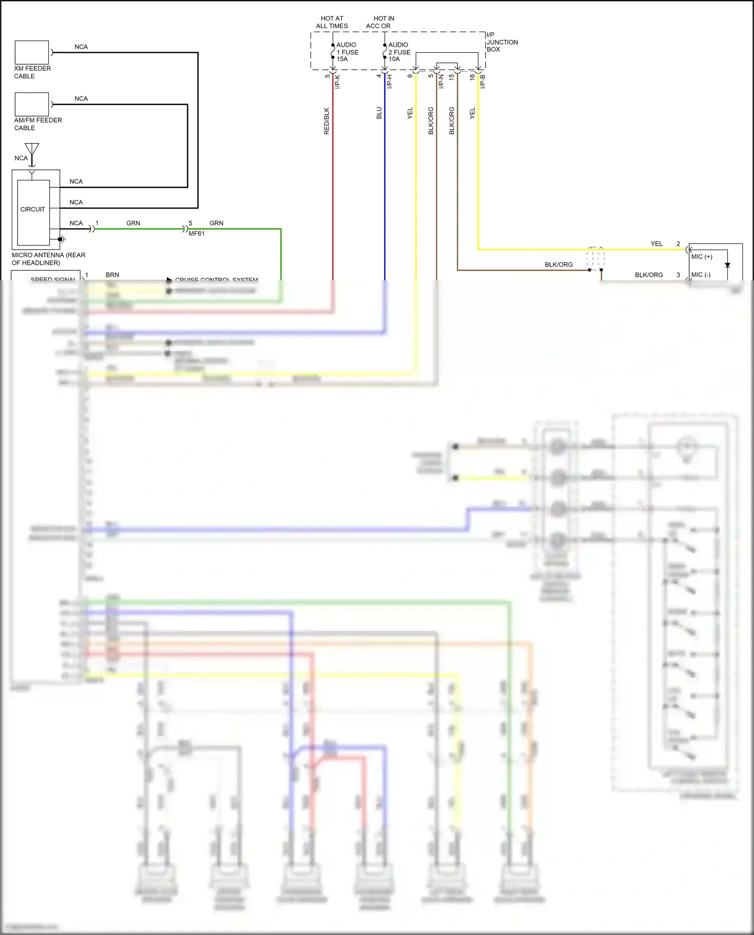 Wiring diagram clock- spring for Hyundai Santa Fe II facelift (2010-2012) (8 of 10)