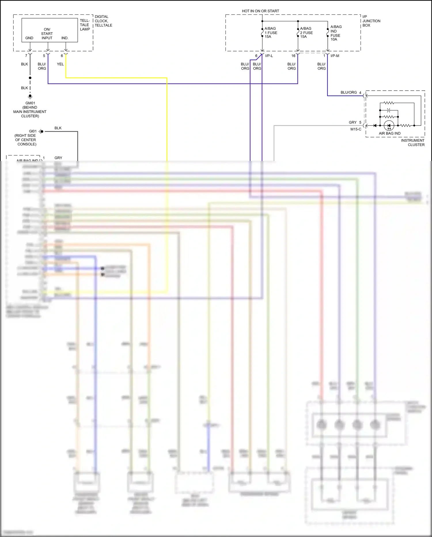 Wiring diagram clock- spring for Hyundai Santa Fe II facelift (2010-2012) (9 of 10)