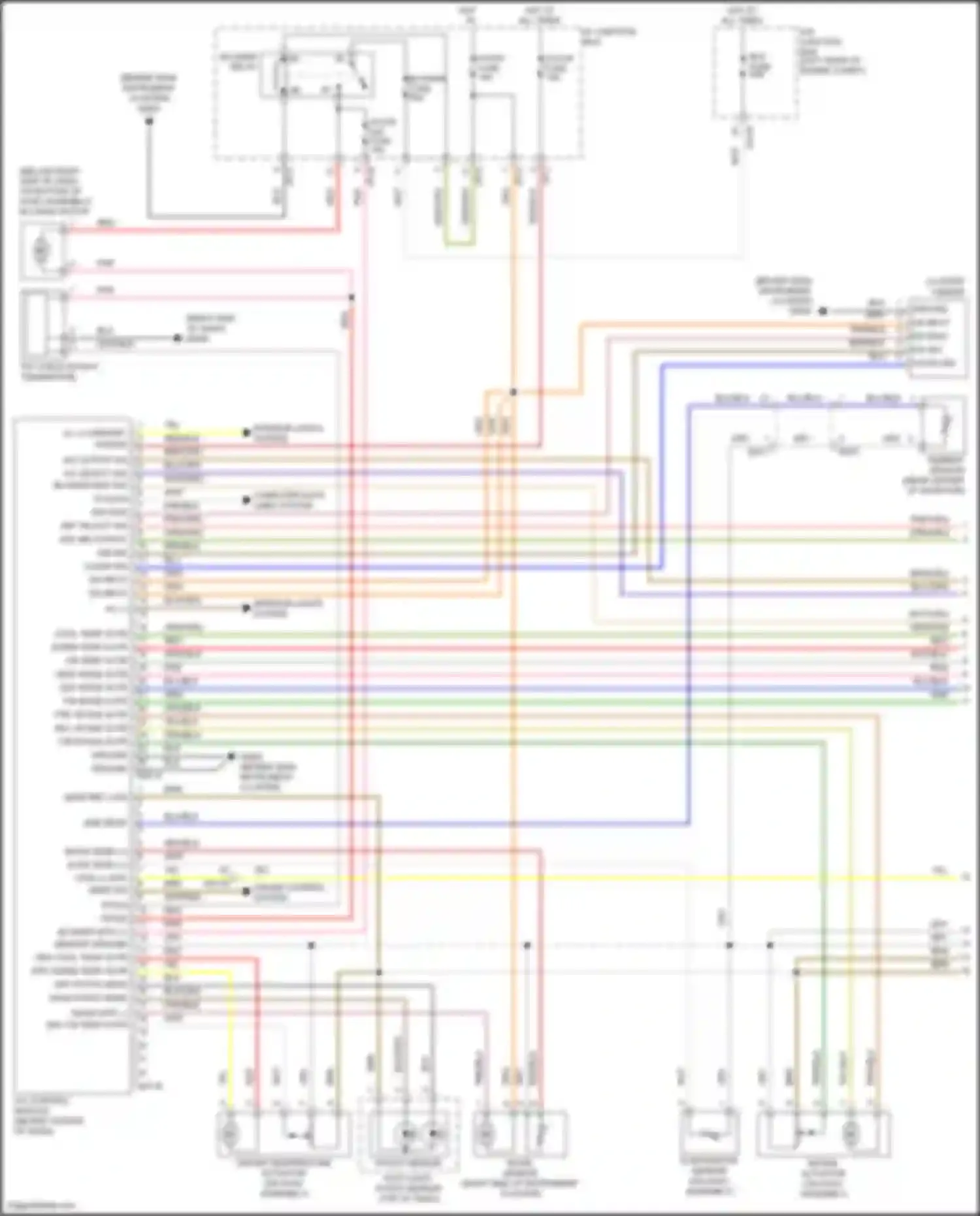 Wiring diagram cluster ionizer for Hyundai Santa Fe II facelift (2010-2012) (1 of 3)