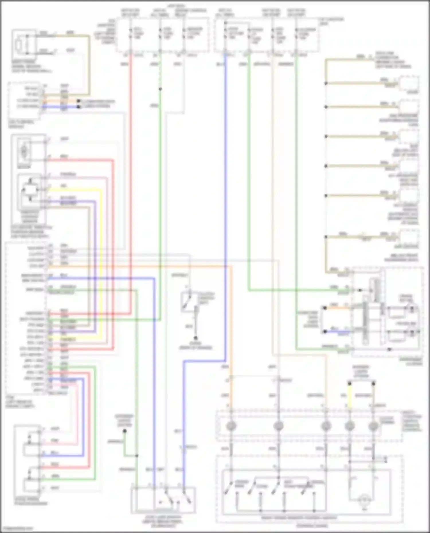 Wiring diagram computer data lines system for Hyundai Santa Fe II facelift (2010-2012) (11 of 15)