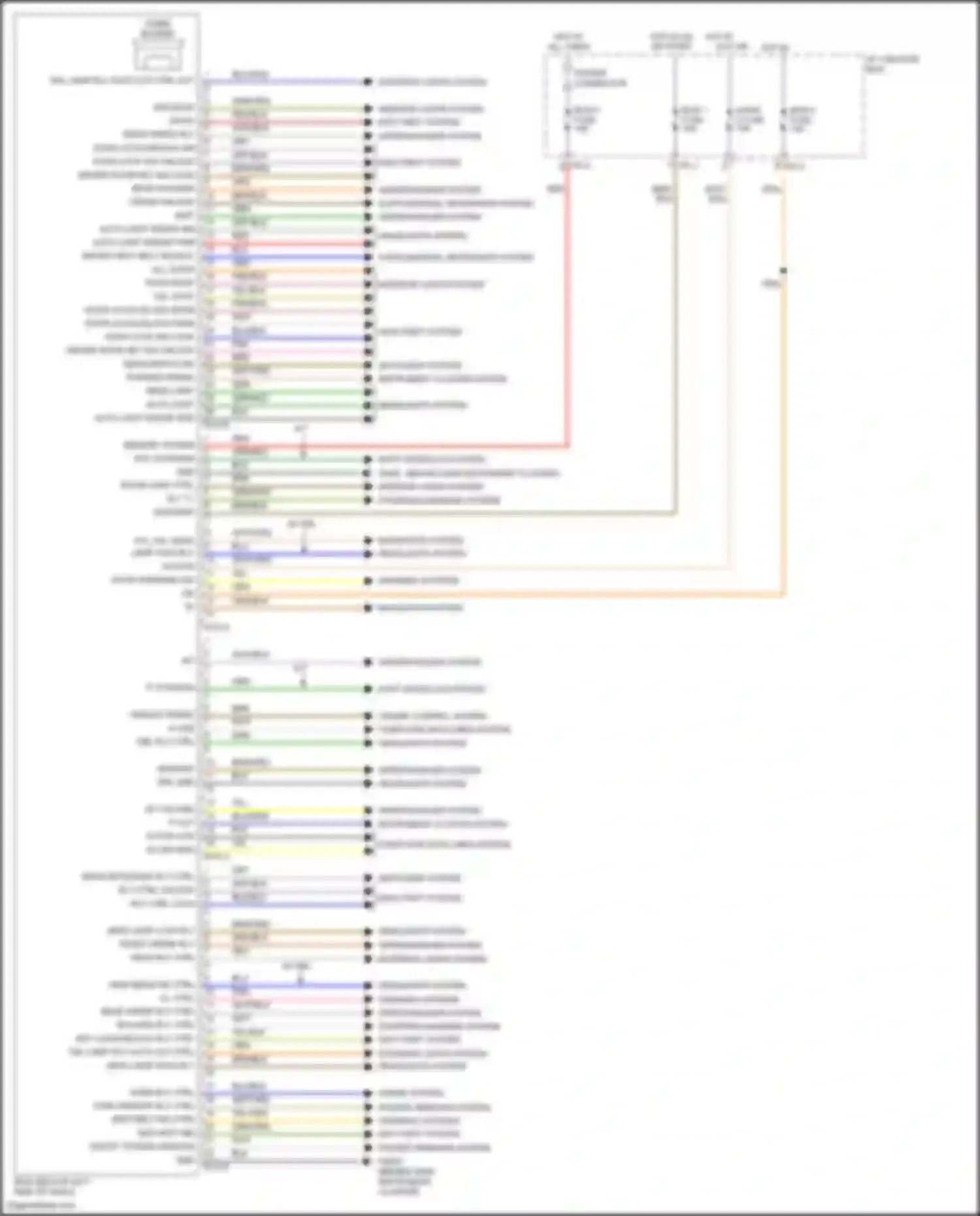 Wiring diagram defogger system for Hyundai Santa Fe II facelift (2010-2012) (1 of 1)