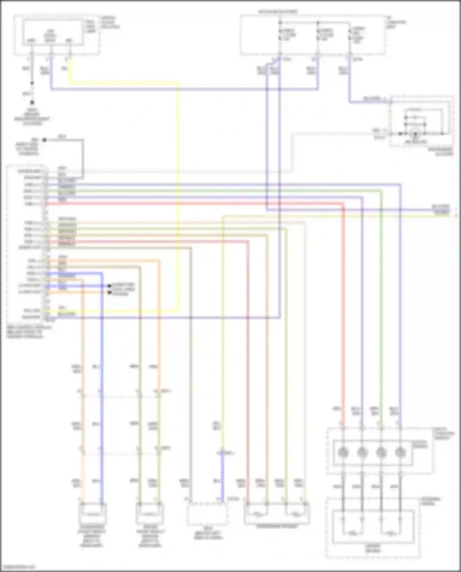 Wiring diagram driver front impact sensor for Hyundai Santa Fe II facelift (2010-2012) (1 of 1)