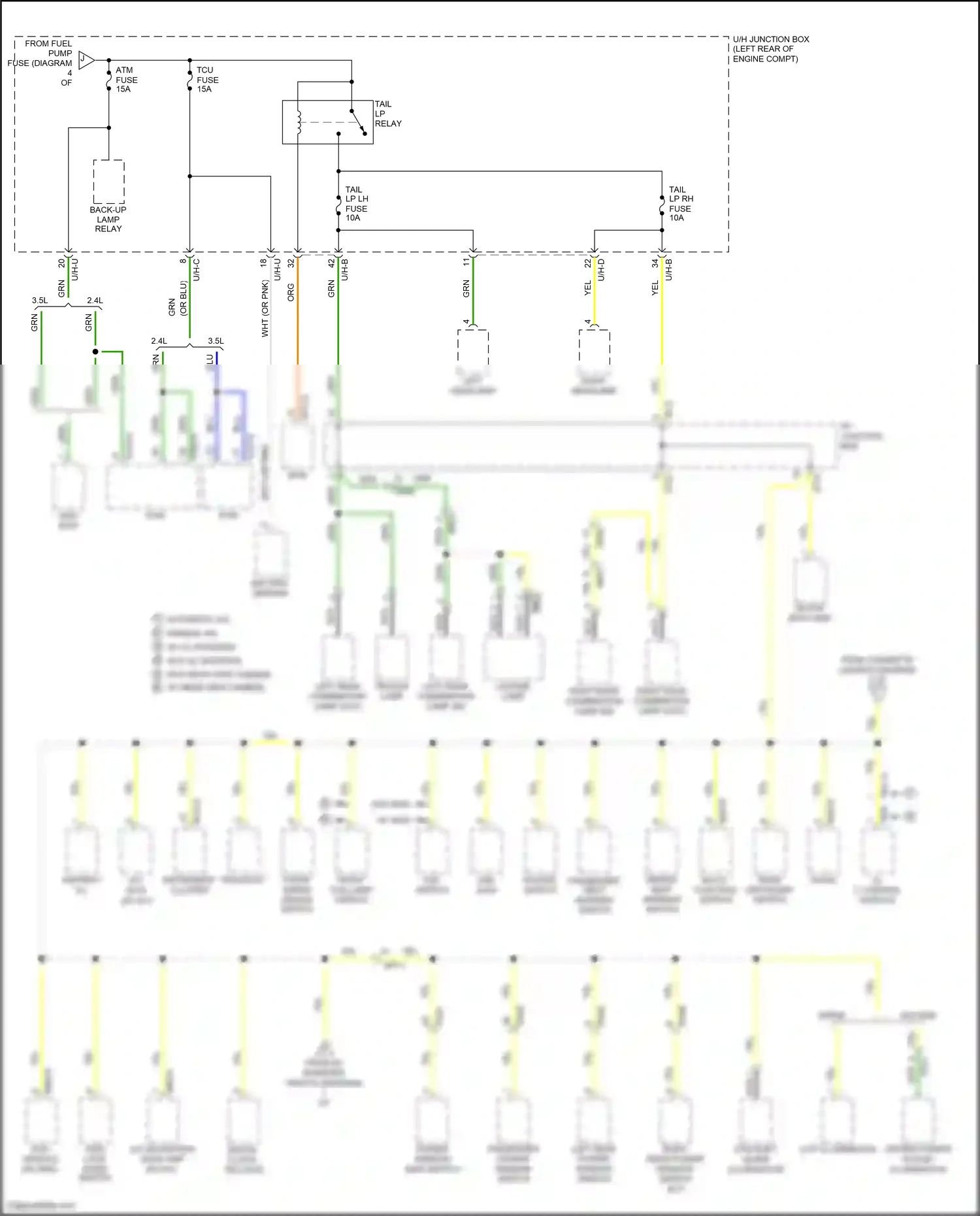 Wiring diagram dvd module for Hyundai Santa Fe II facelift (2010-2012) (5 of 7)