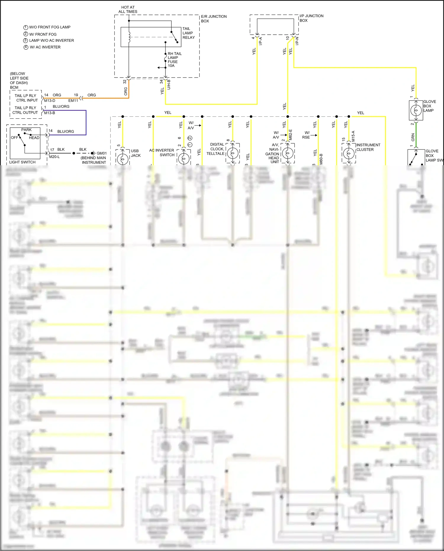 Wiring diagram dvd module for Hyundai Santa Fe II facelift (2010-2012) (3 of 7)