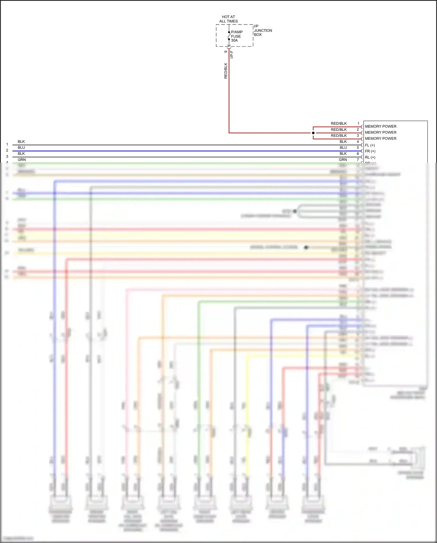 Wiring diagram eq select for Hyundai Santa Fe II facelift (2010-2012) (2 of 2)