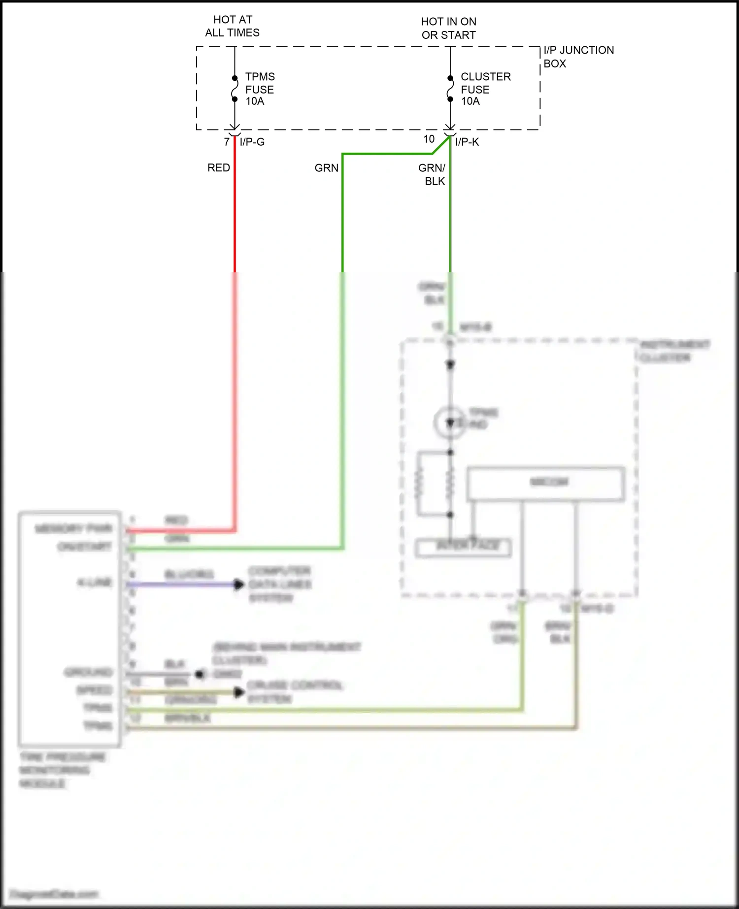 Wiring diagram inter- face for Hyundai Santa Fe II facelift (2010-2012) (3 of 3)
