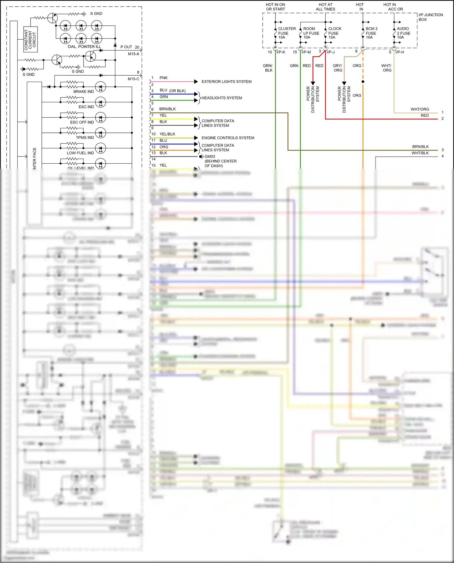 Wiring diagram inter- face for Hyundai Santa Fe II facelift (2010-2012) (2 of 3)