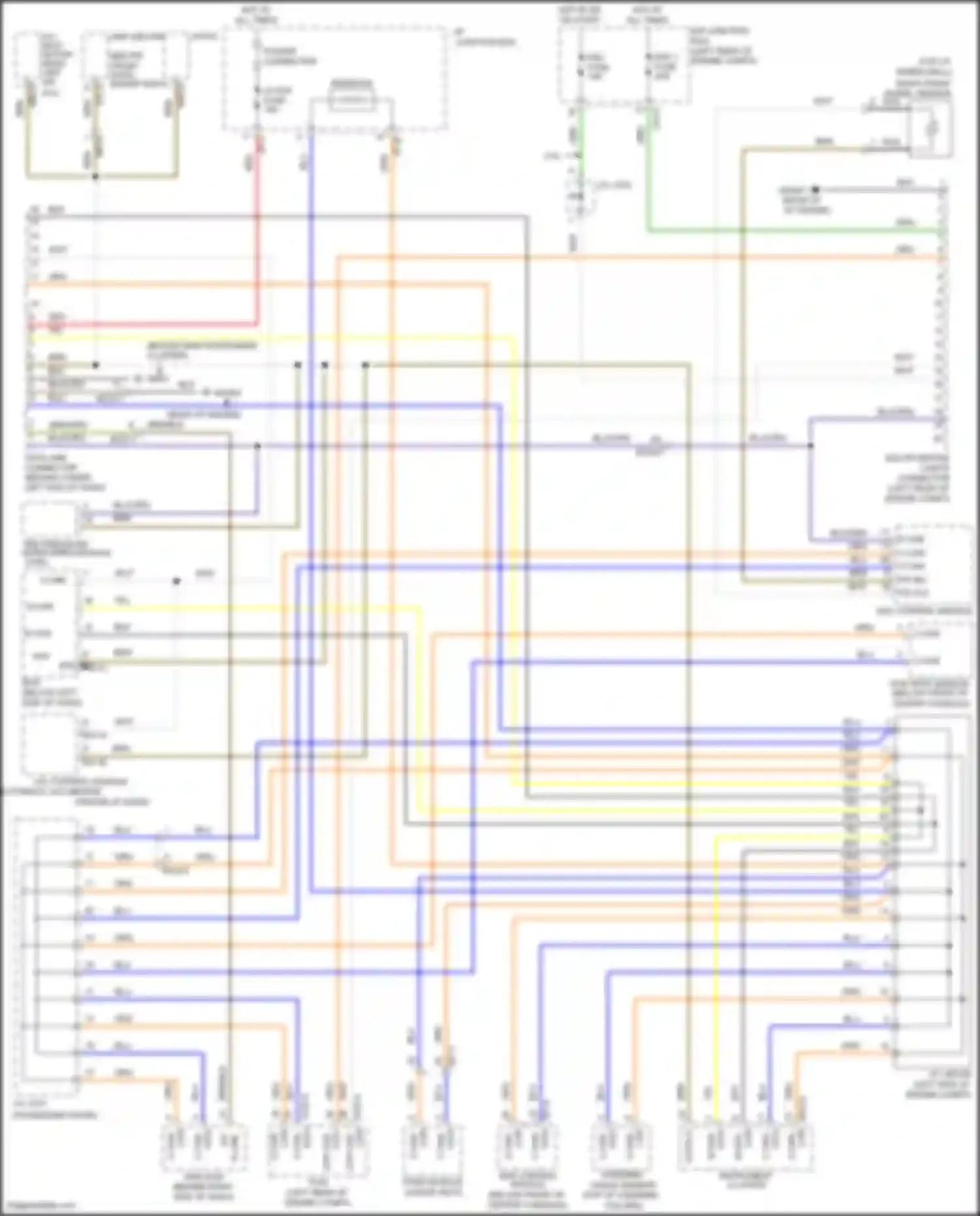 Wiring diagram multipurpose check connector for Hyundai Santa Fe II facelift (2010-2012) (1 of 5)
