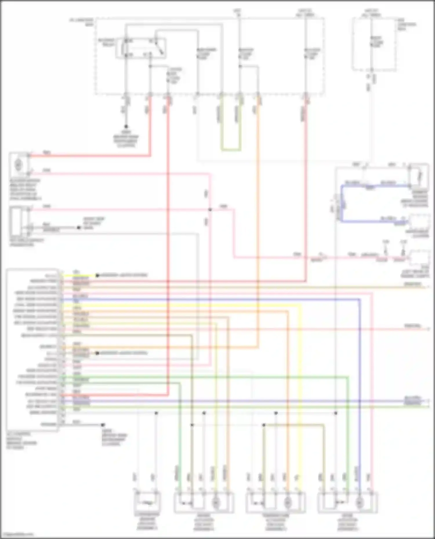 Wiring diagram on input for Hyundai Santa Fe II facelift (2010-2012) (4 of 5)