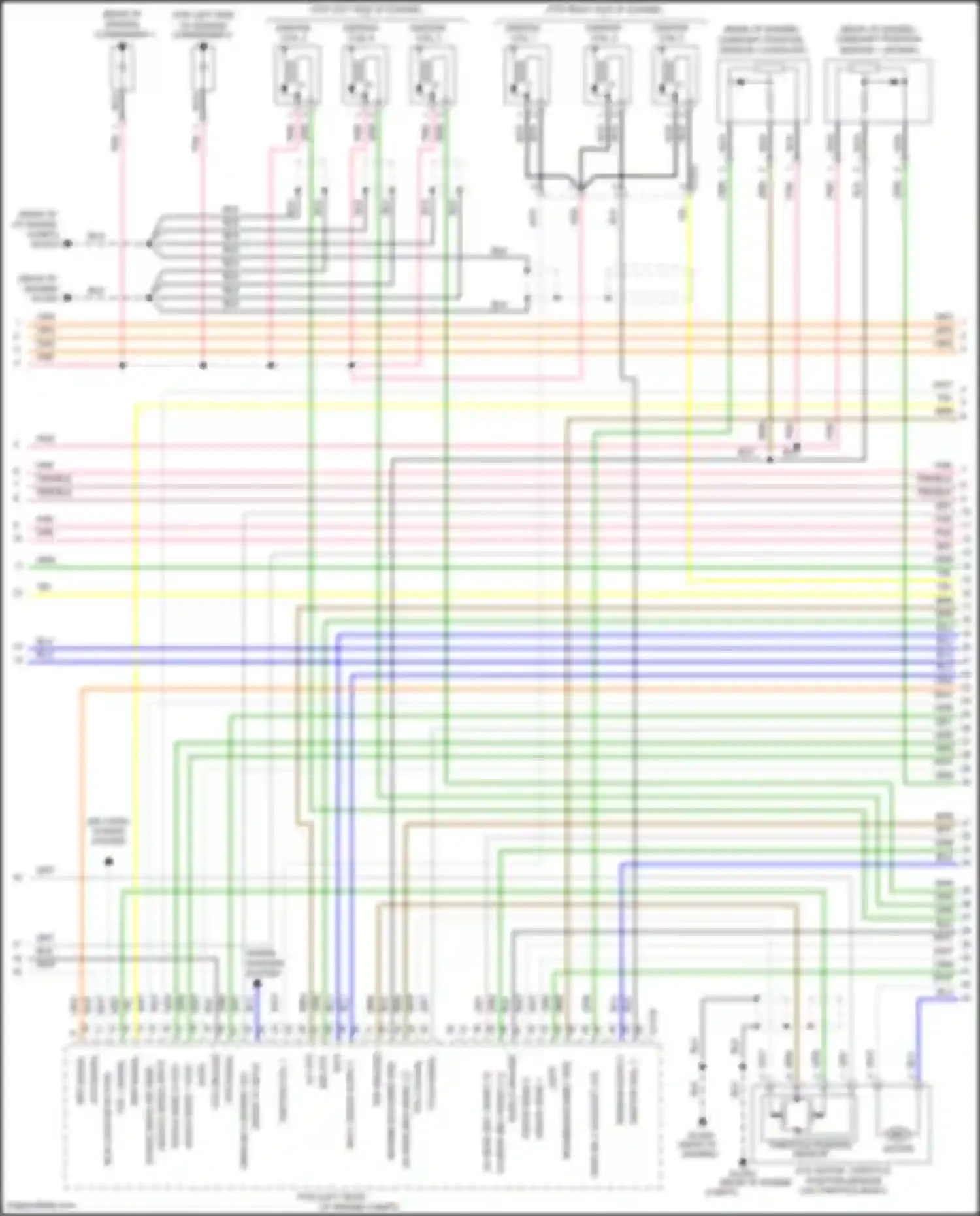 Wiring diagram rear of engine compt) for Hyundai Santa Fe II facelift (2010-2012) (3 of 3)