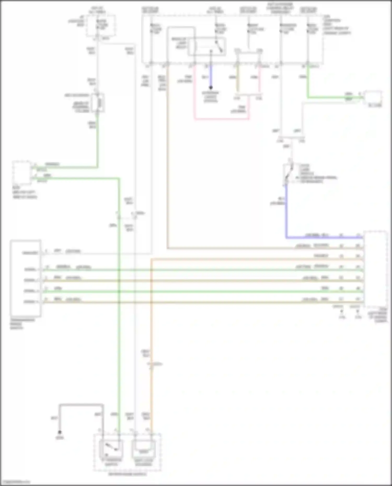 Wiring diagram sensor 1 fuse for Hyundai Santa Fe II facelift (2010-2012) (8 of 10)
