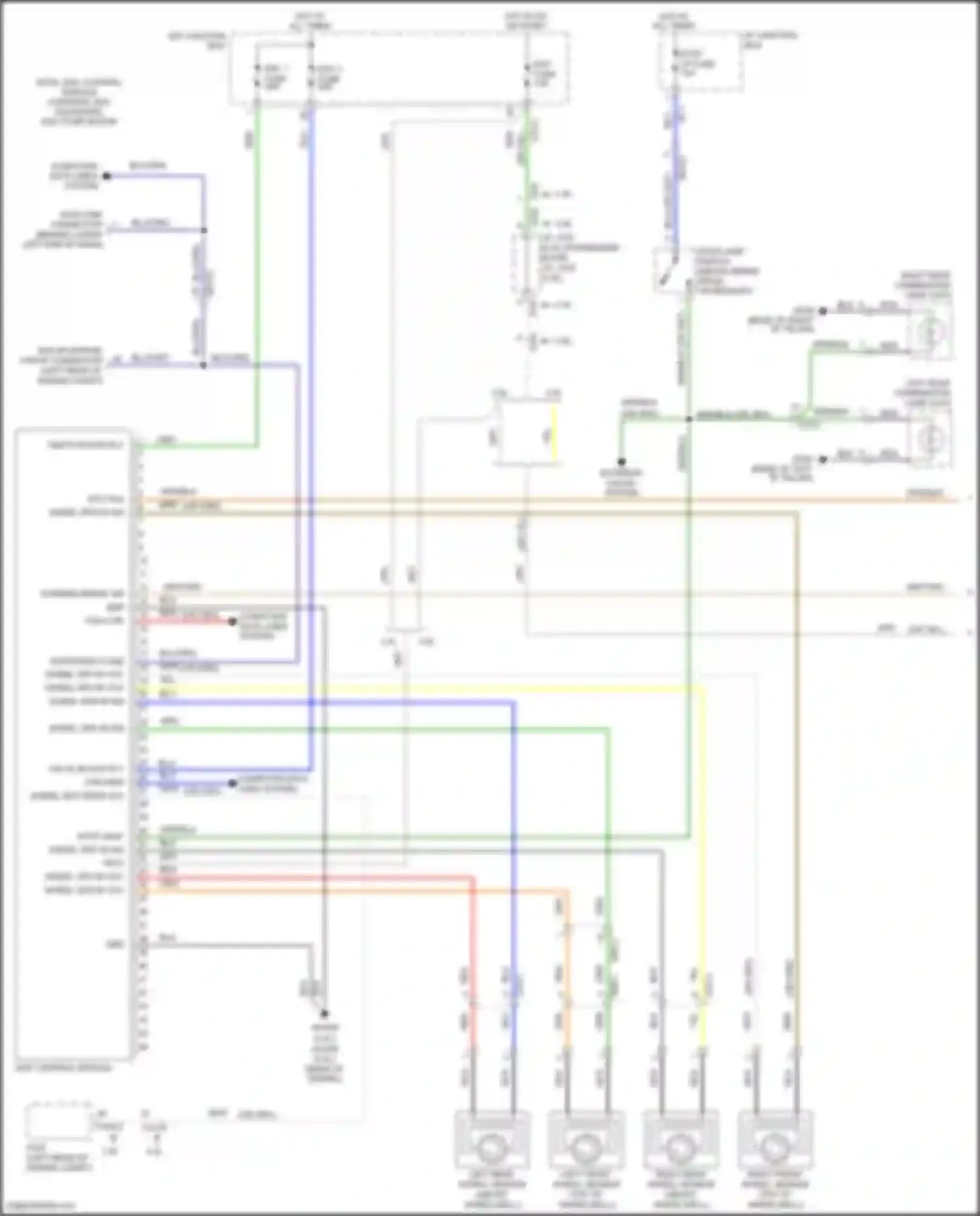 Wiring diagram valve block rly for Hyundai Santa Fe II facelift (2010-2012) (1 of 1)