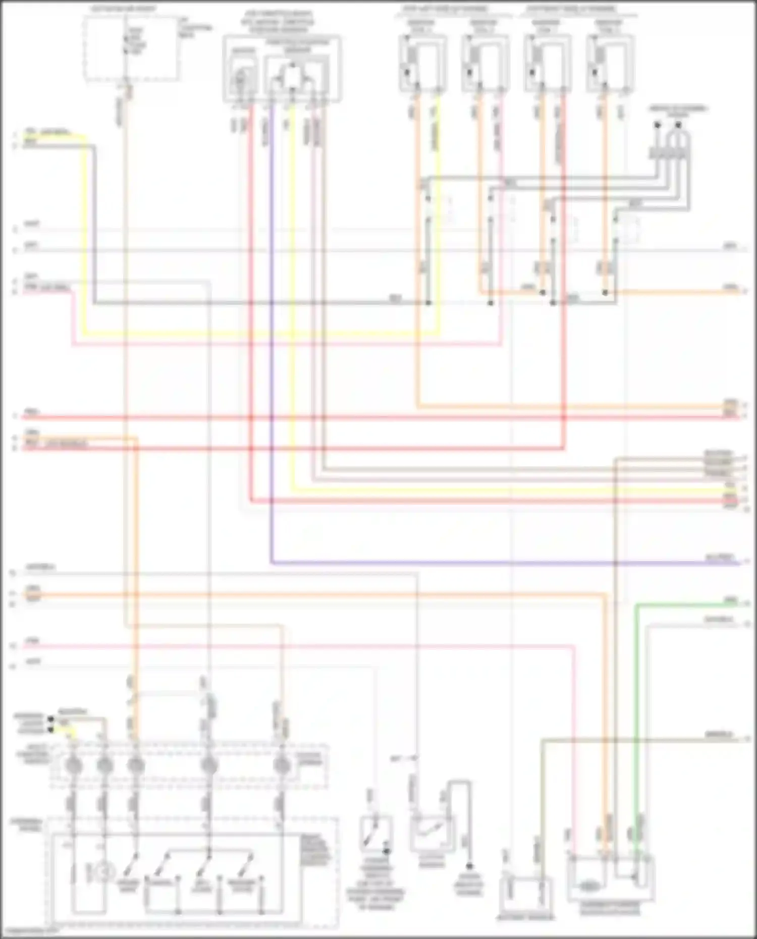 Wiring diagram variable charge motion actuator for Hyundai Santa Fe II facelift (2010-2012) (3 of 4)