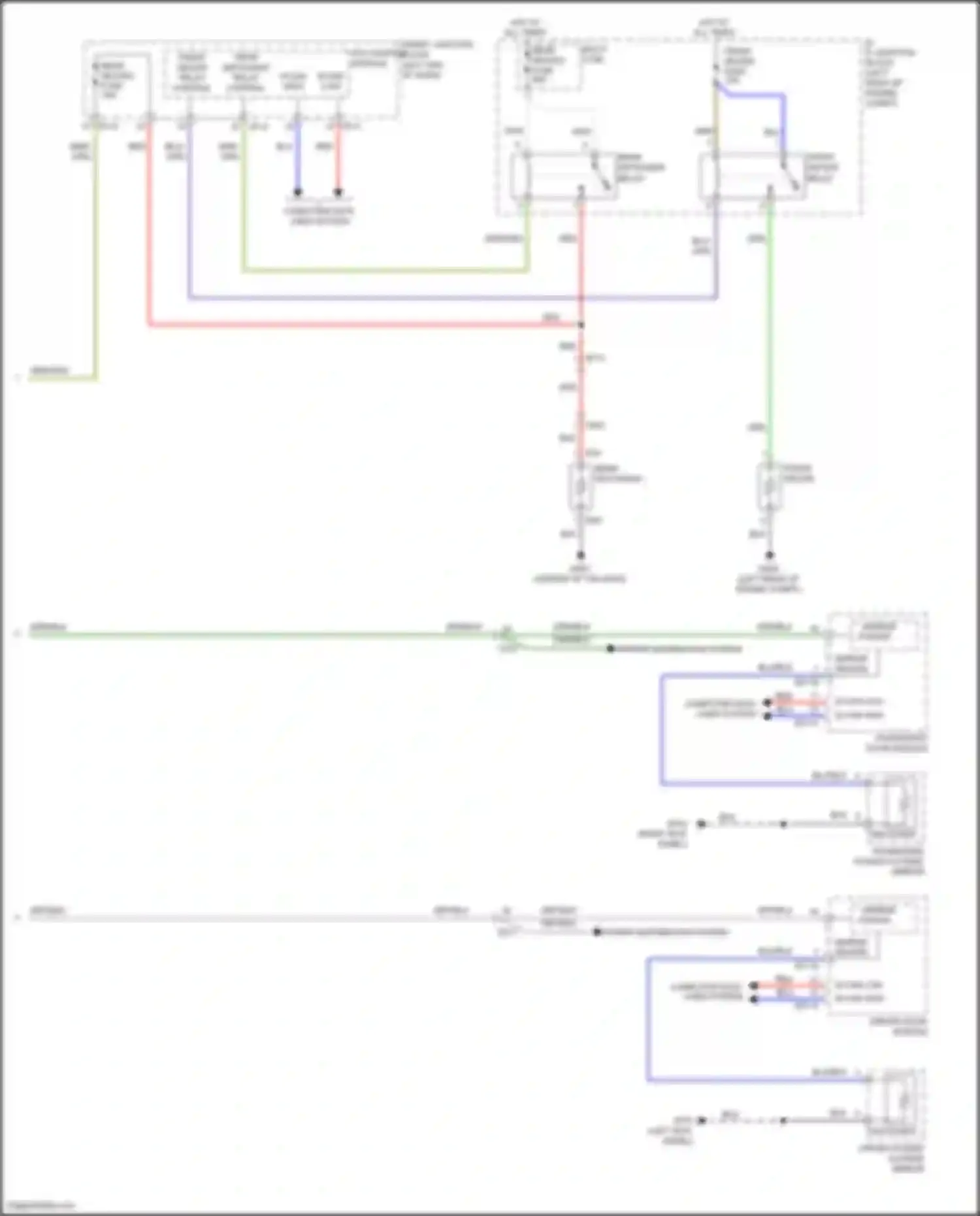 Santa Fe Hyundai III facelift (2015-2018): Defoggers circuit, w/ auto defogger (2 of 2)