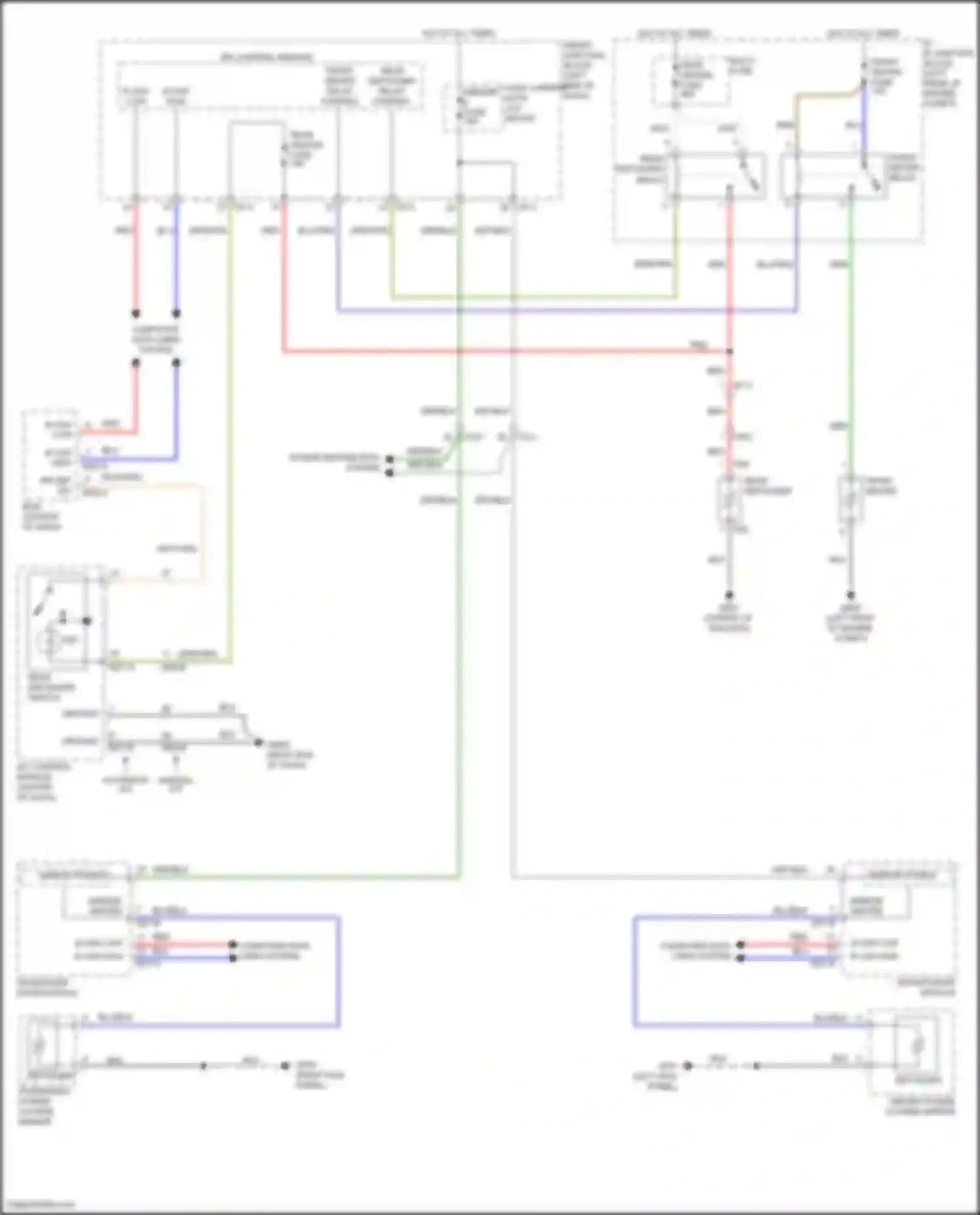 Santa Fe Hyundai III facelift (2015-2018): Defoggers circuit, w/o auto defogger