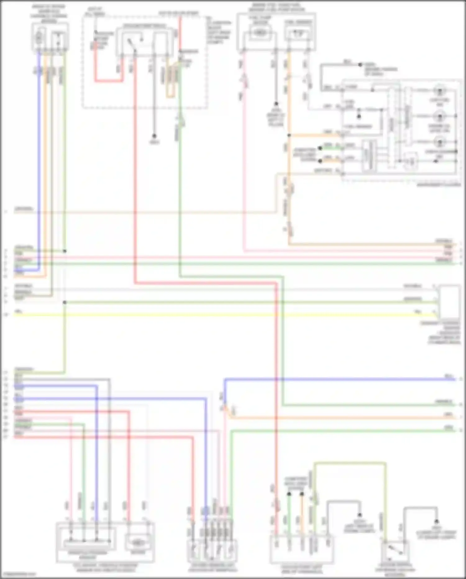 Santa Fe Hyundai III facelift (2015-2018): Wiring diagram engine performance 2.0l turbo (4 of 7)