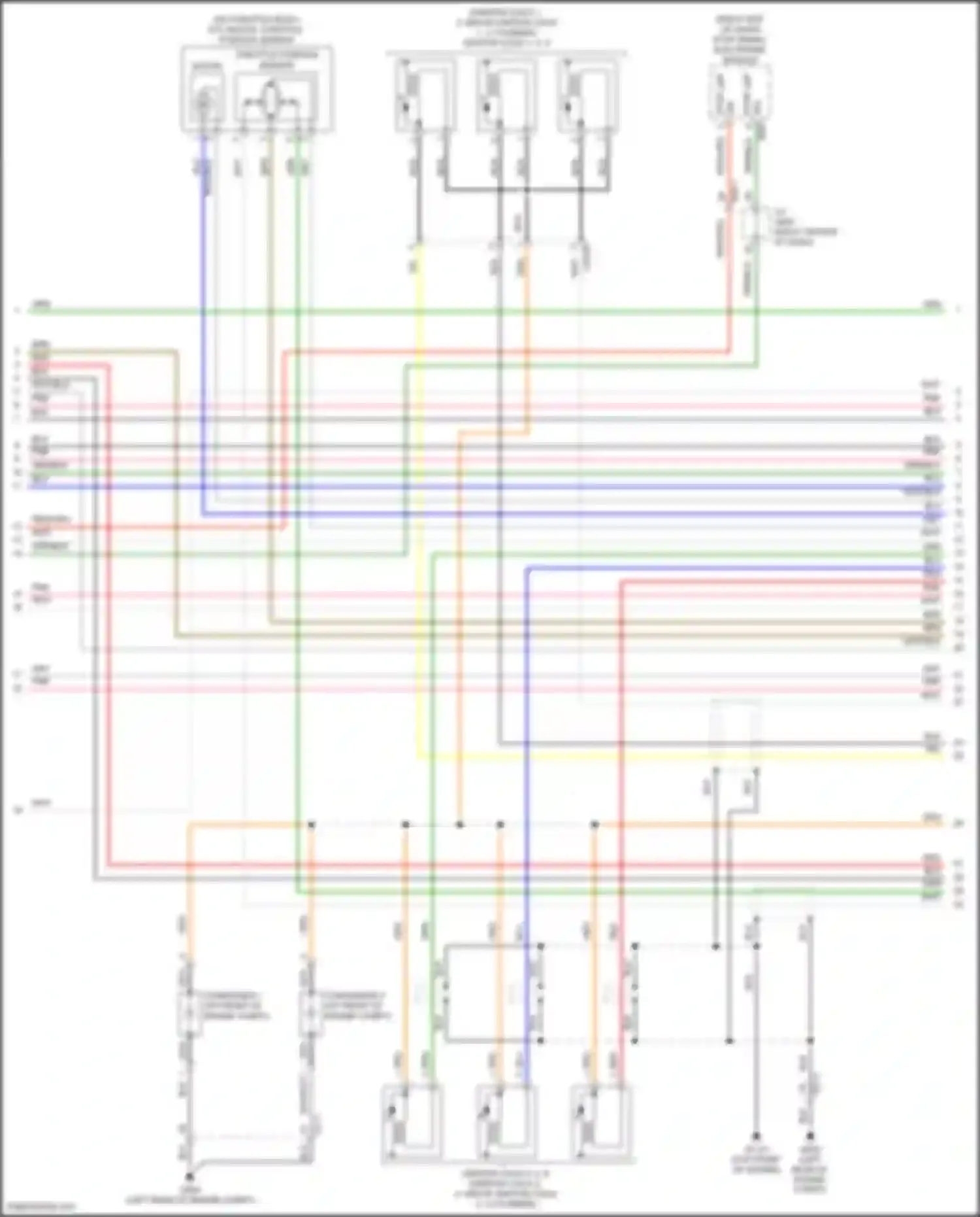 Santa Fe Hyundai III facelift (2015-2018): Wiring diagram engine performance 3.3l (3 of 9)