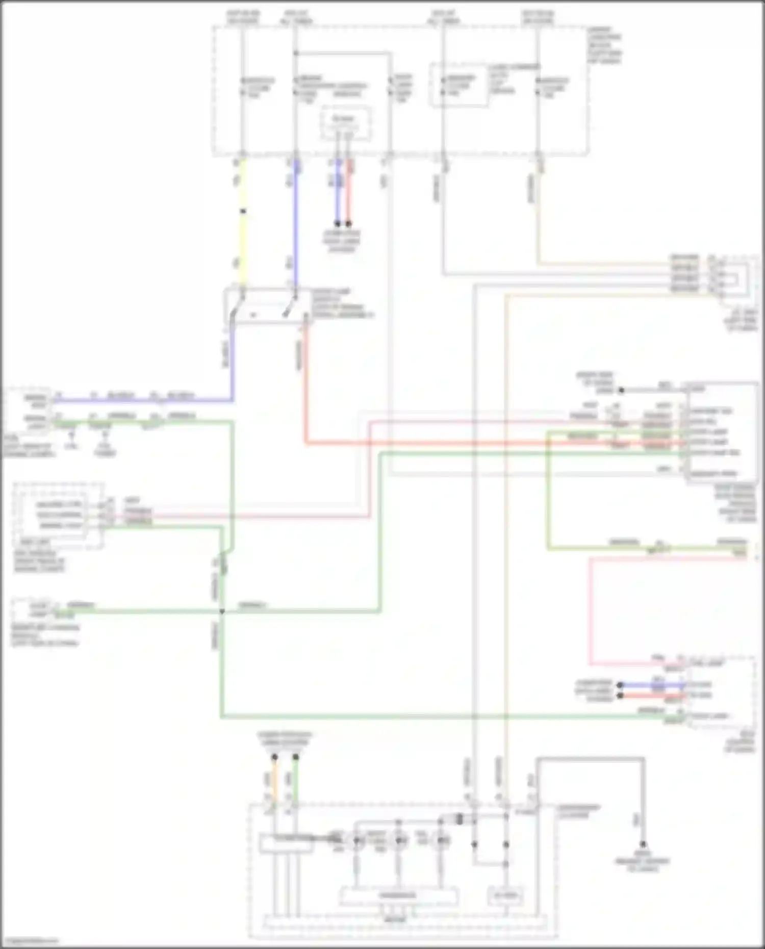 Santa Fe Hyundai III facelift (2015-2018): Exterior lamps circuit (1 of 4)
