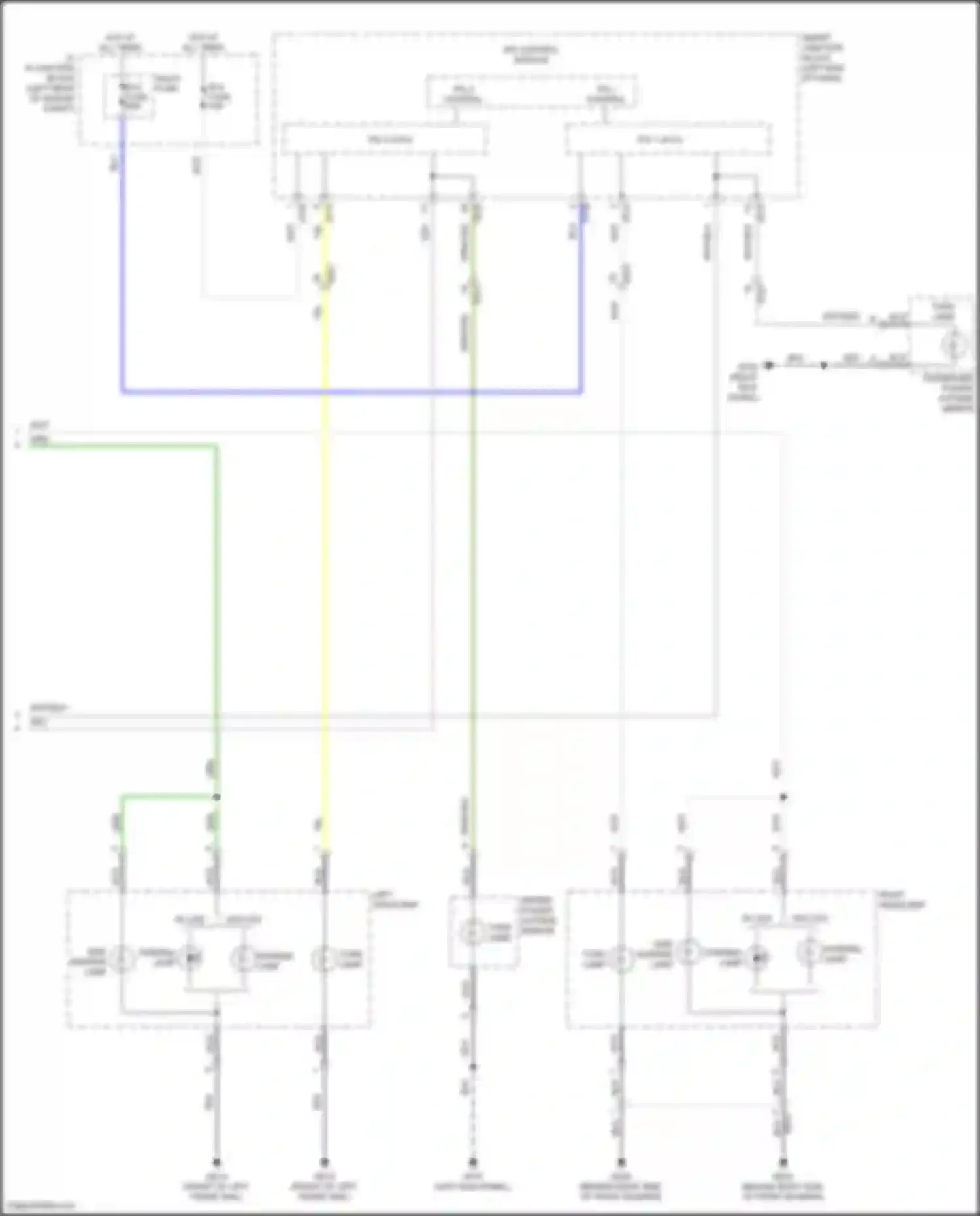Santa Fe Hyundai III facelift (2015-2018): Exterior lamps circuit (4 of 4)