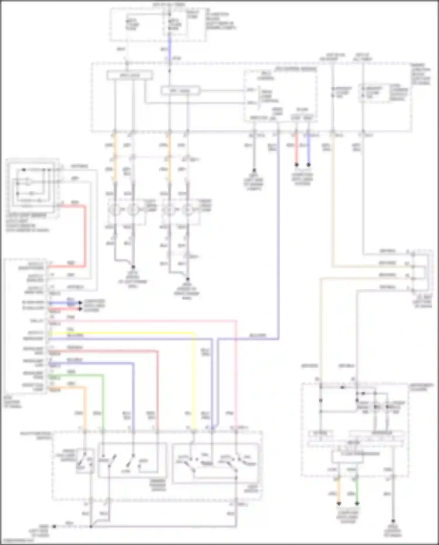 Santa Fe Hyundai III facelift (2015-2018): Autolamps circuit, w/o hid