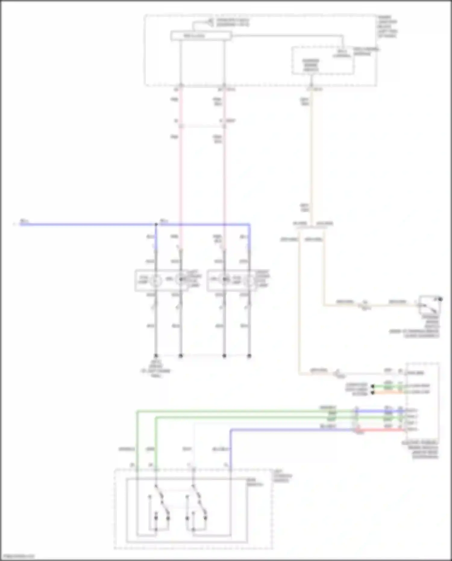 Santa Fe Hyundai III facelift (2015-2018): Headlamps circuit (2 of 2)