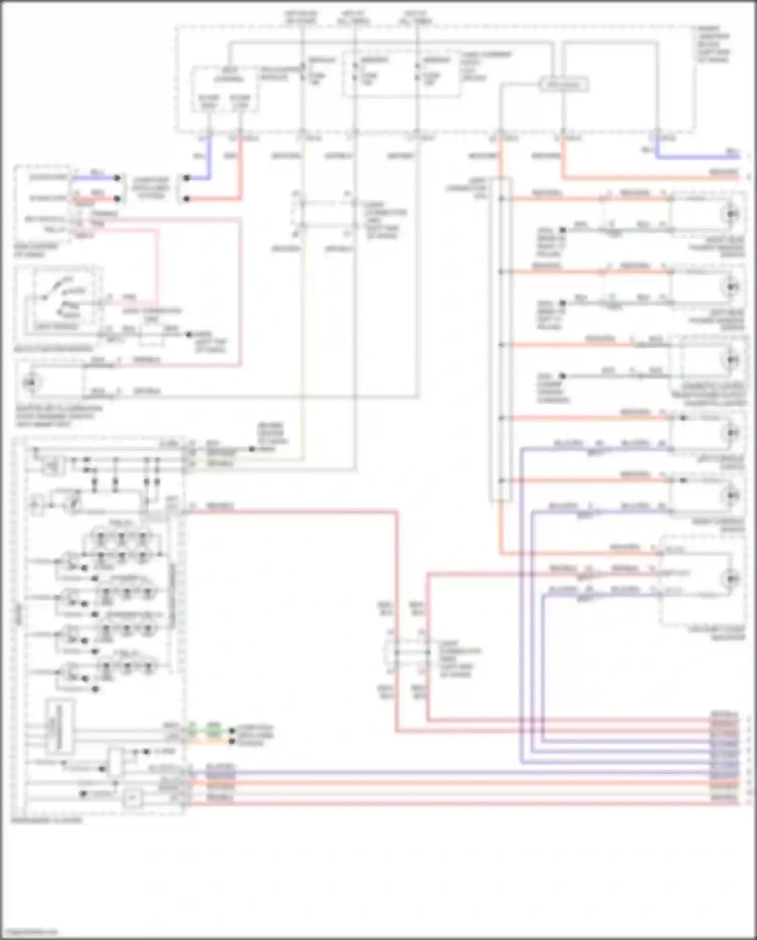 Santa Fe Hyundai III facelift (2015-2018): Instrument illumination circuit (1 of 2)