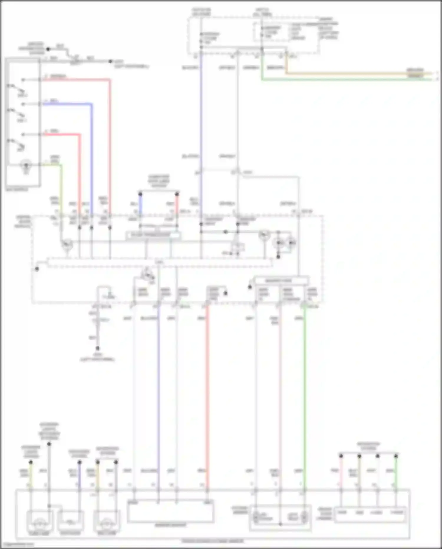 Santa Fe Hyundai III facelift (2015-2018): Memory mirrors circuit (1 of 2)