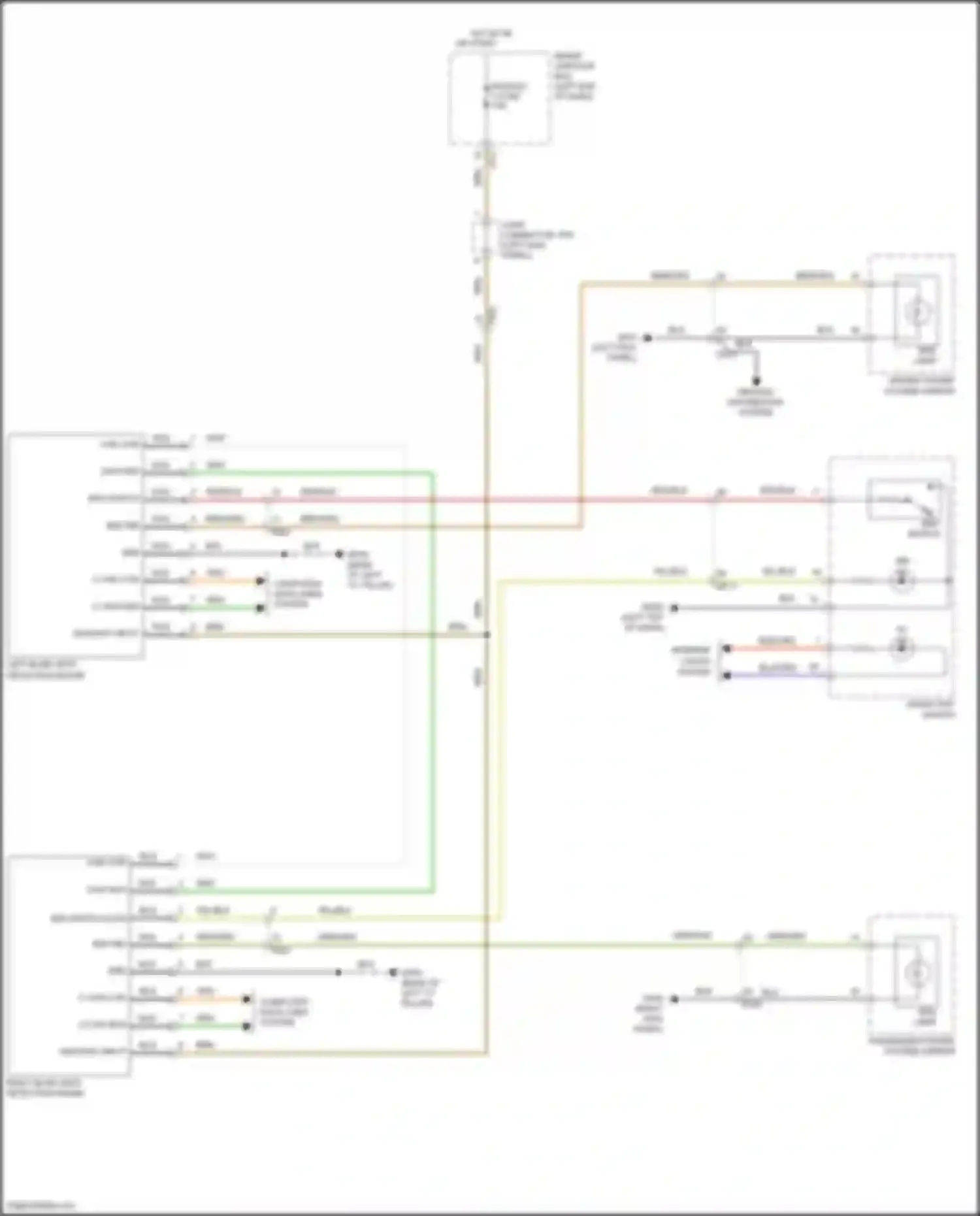 Santa Fe Hyundai III facelift (2015-2018): Blind spot information system circuit