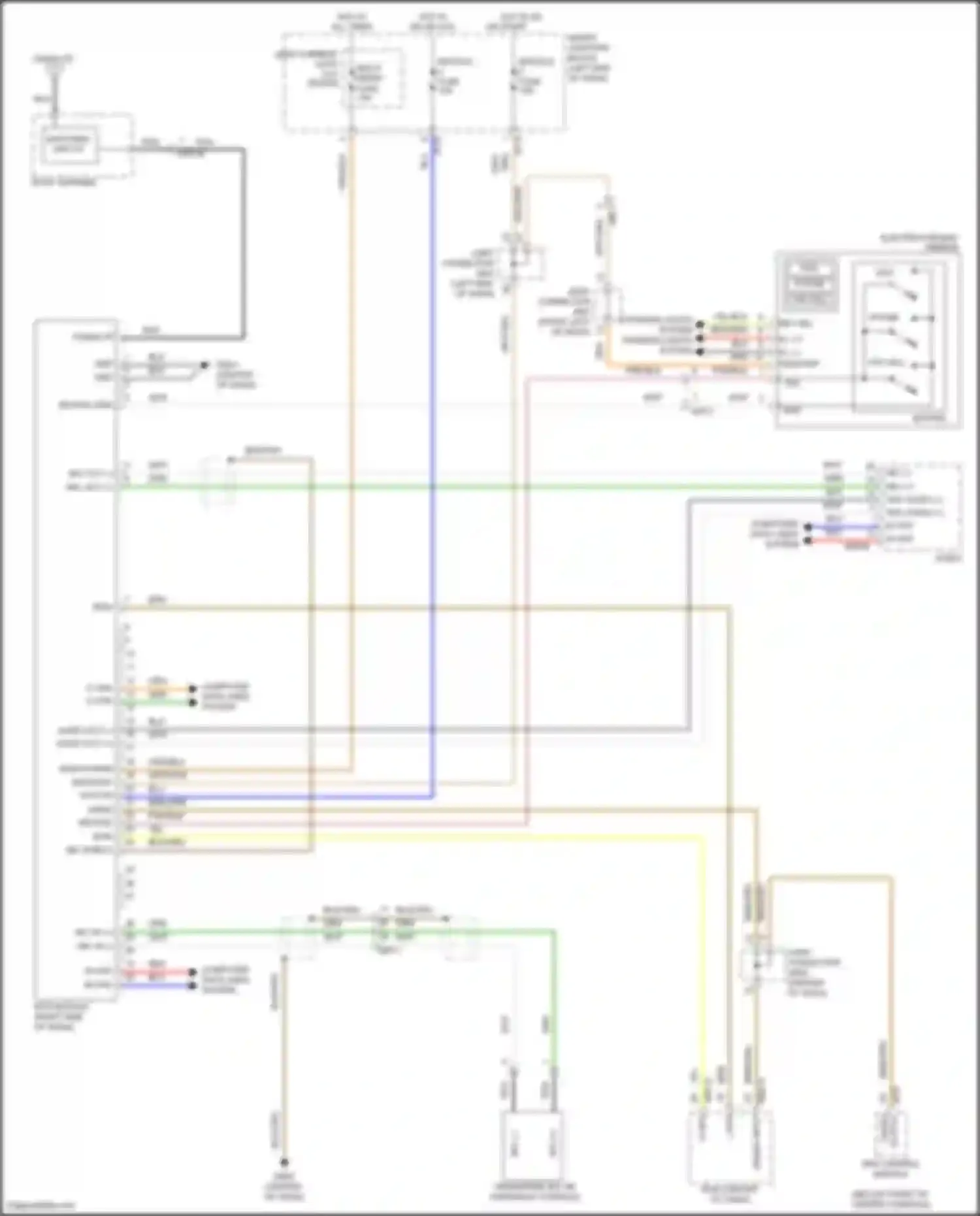 Santa Fe Hyundai III facelift (2015-2018): Mobile telematic system circuit