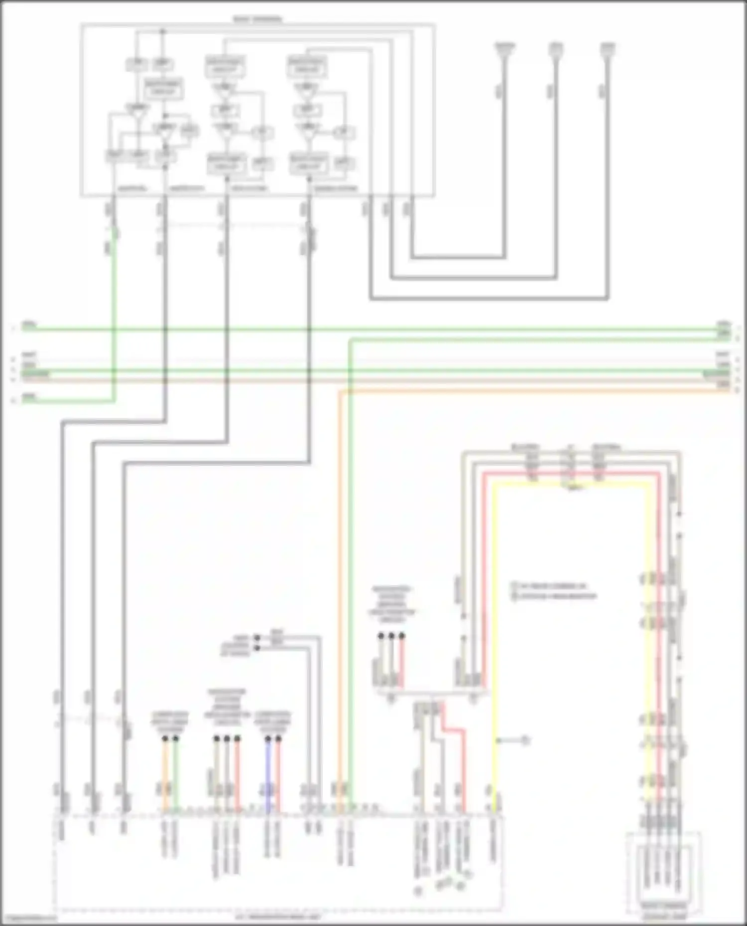 Santa Fe Hyundai III facelift (2015-2018): Navigation circuit, w/ jbl amplifier (2 of 3)