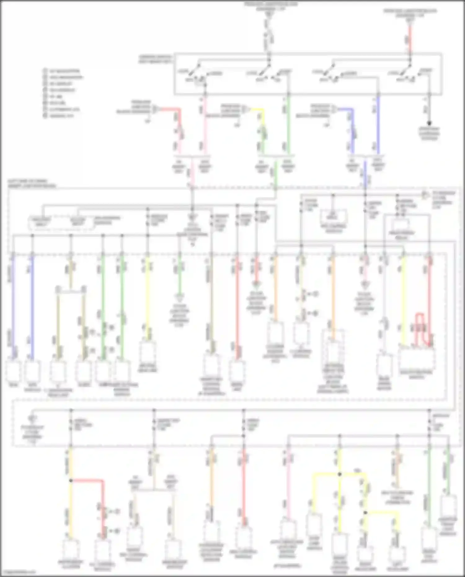 Santa Fe Hyundai III facelift (2015-2018): Power distribution circuit (2 of 8)
